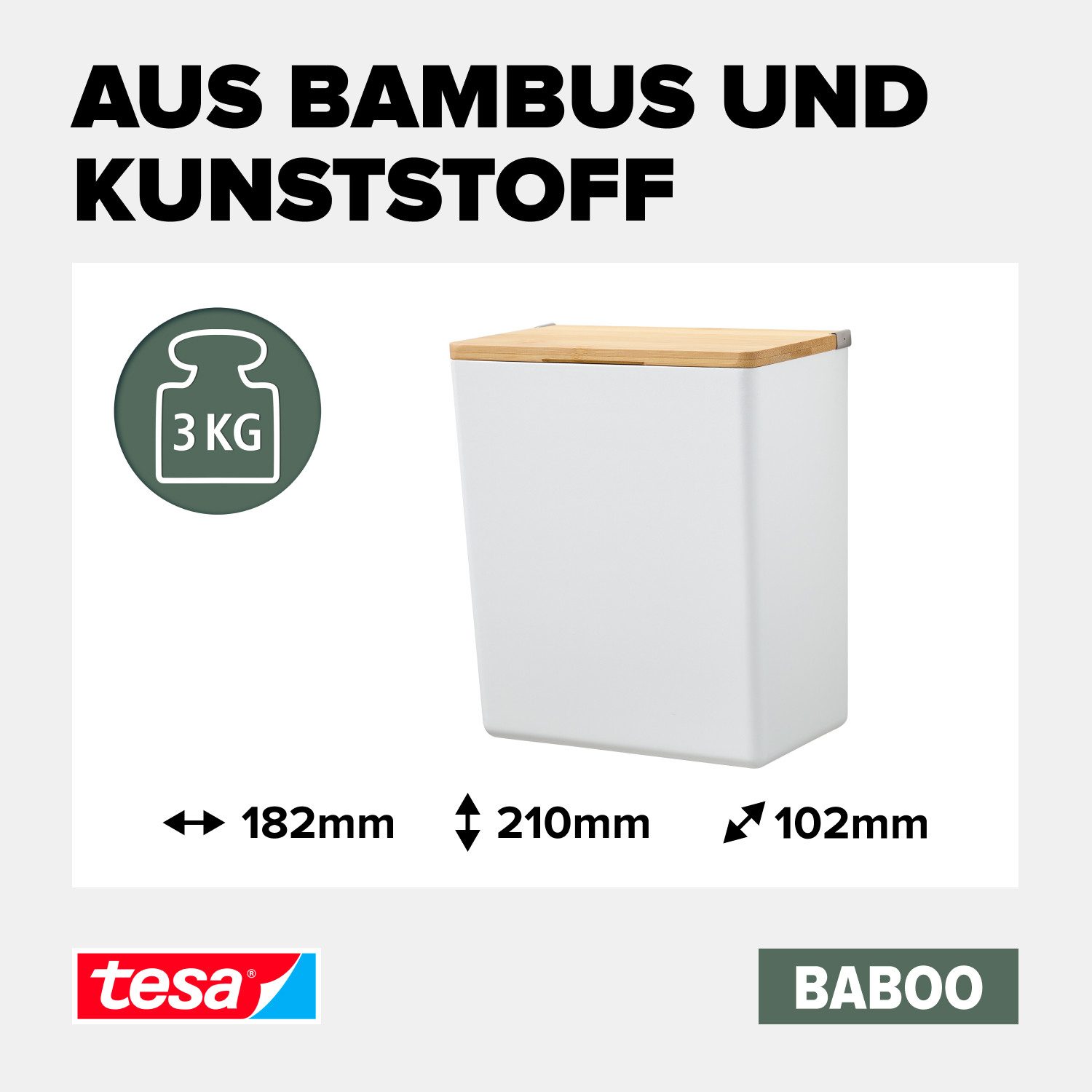 tesa Badorganizer BABOO Bad-Aufbewahrungsbox groß (Set, günstig online kaufen