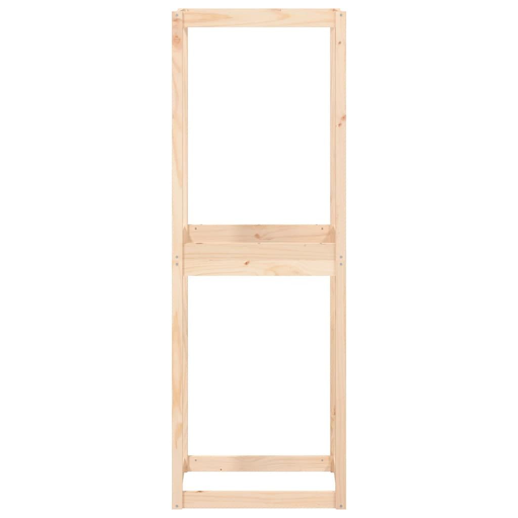 furnicato Schwerlastregal Reifenregal aus massivem Kiefernholz 63x40x180 cm in Naturholzfarbe, 1-tlg., Stabiles Reifenlager mit Stauraum für 4 Reifen für die Garage