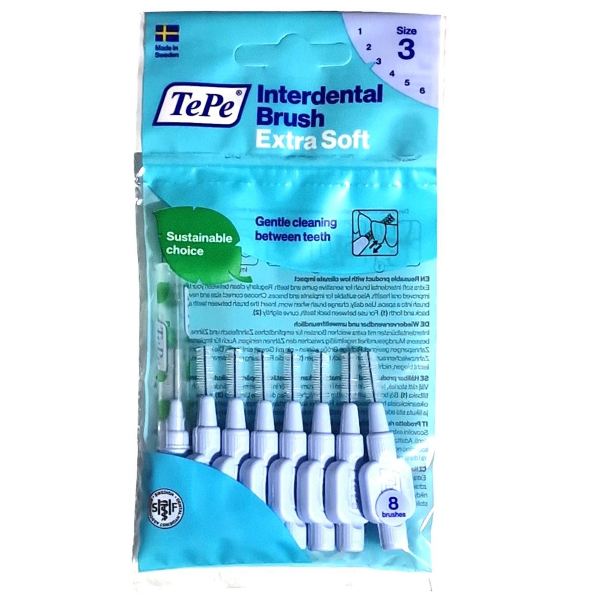 TePe Interdentalbürsten TePe Original Interdentalbürsten 0,6 mm hellblau XW - extra weich