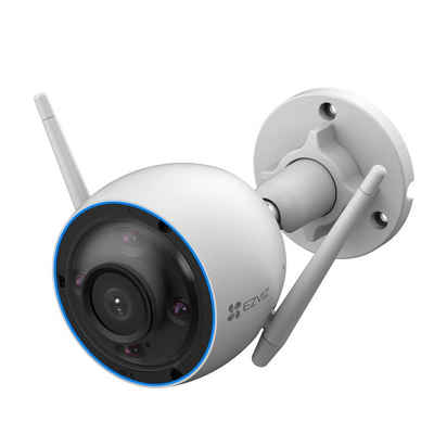 EZVIZ H3 2K - WLAN Überwachungskamera (Außenbereich, Innenbereich, KI-gestützte Personen- und Fahrzeugerkennung, Nachtsicht in Farbe, Sirene und Stroboskoplicht, Zwei-Wege-Audio, IP67)