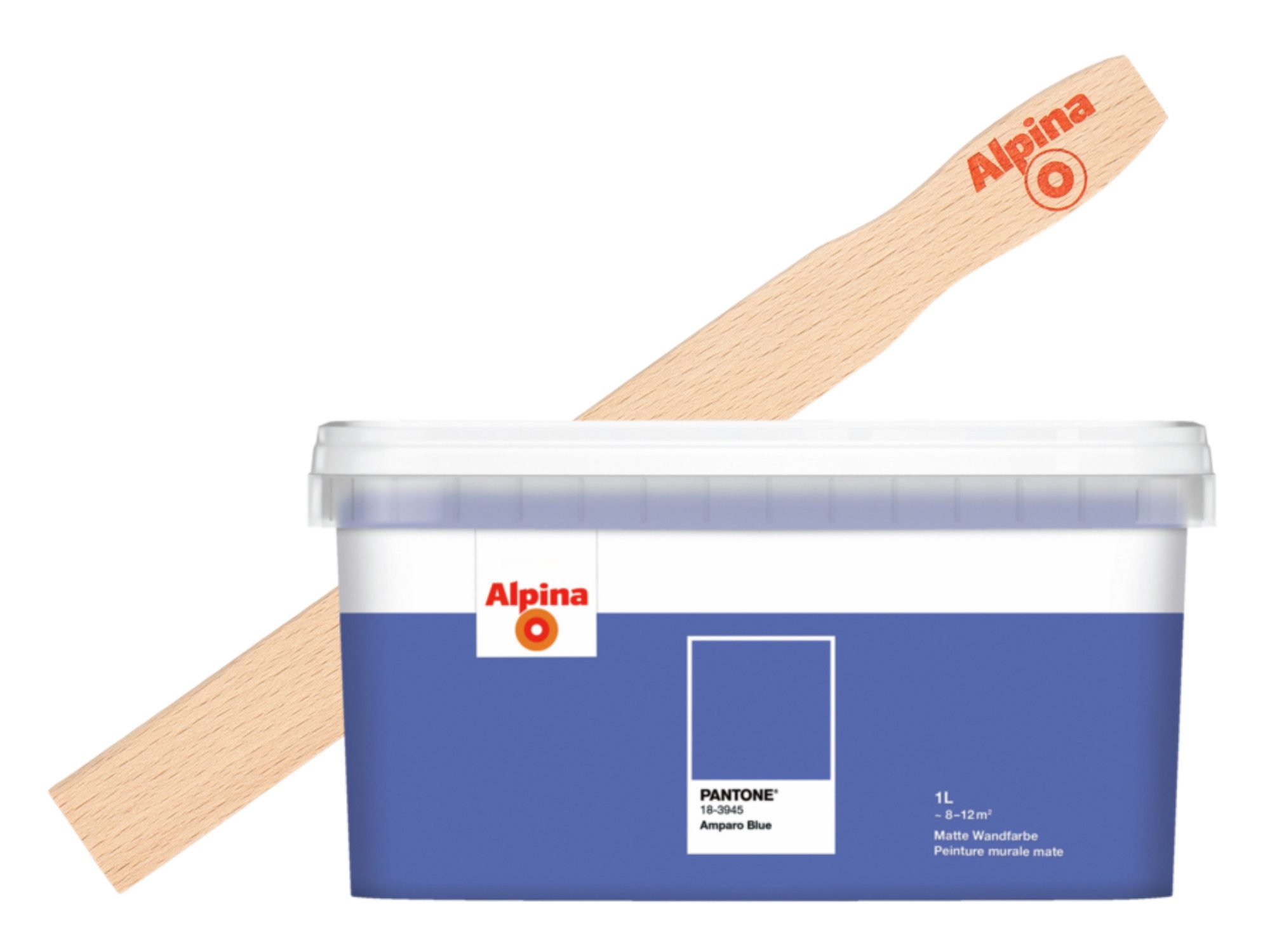 Alpina Wandfarbe Alpina PANTONE® 1L + Rührholz