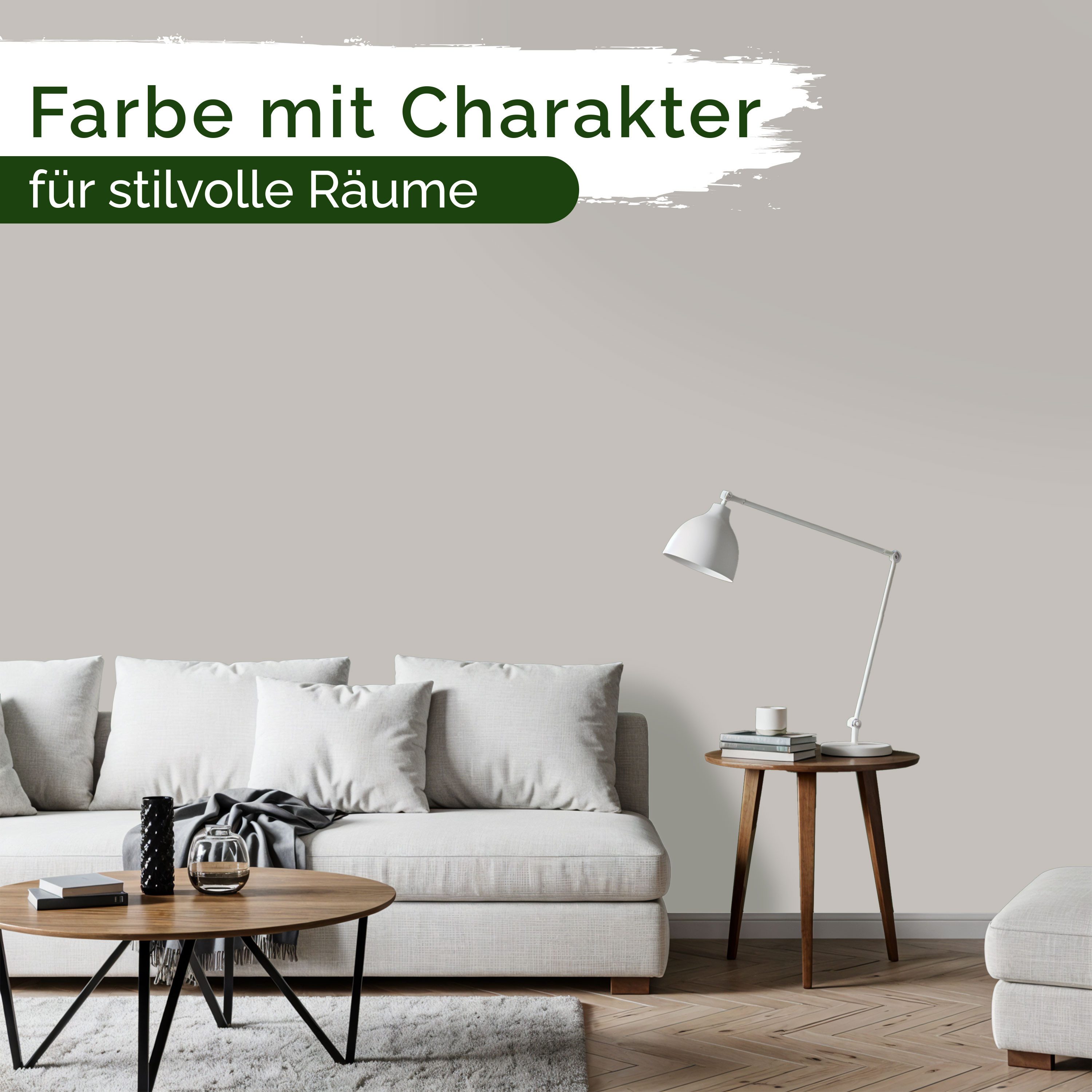 Veluxis Wandfarbe Veluxis® Edle Wandfarbe, für den Innenraum - Deckkraft-Klasse 1, Streifenfrei & tropfarm