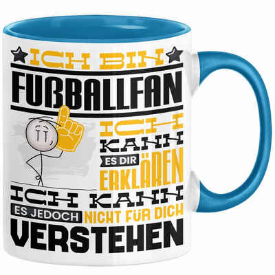 Trendation Tasse Fußballfan Geschenk Kaffee-Tasse Geschenkidee für Fußballfan Ich Bin F