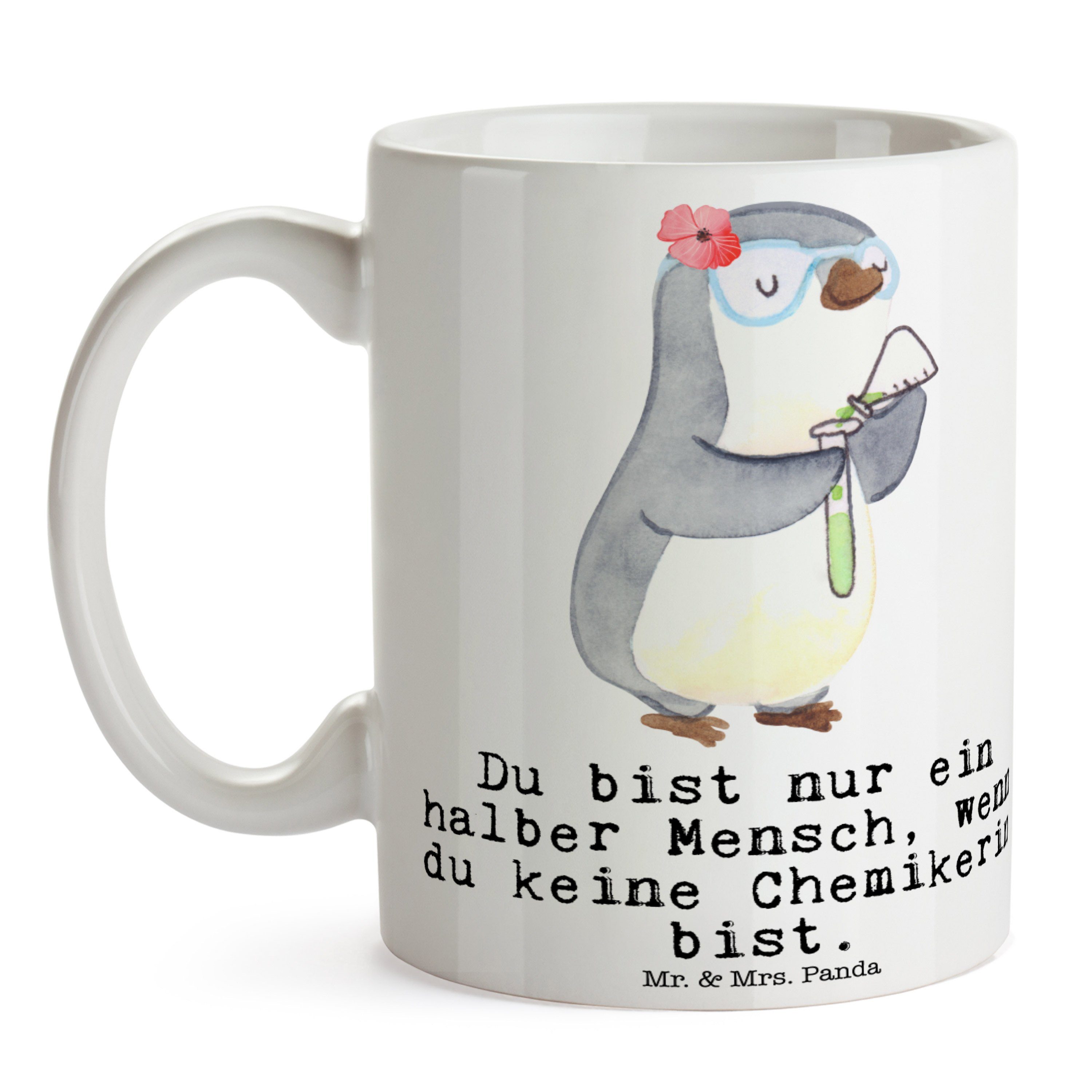 - Tasse Becher, Mr. Weiß Herz Panda mit Keramik Chemikerin - Mrs. Geschenk, & Naturwissenschaftlerin,