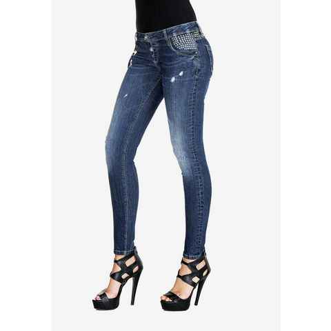 Cipo & Baxx Bequeme Jeans im Skinny Fit-Schnitt