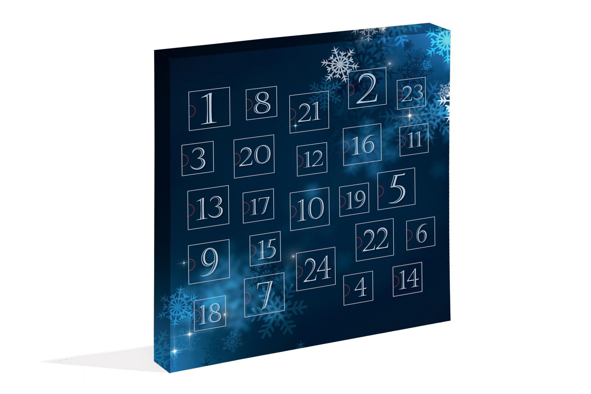 Evila Originals Adventskalender Mit 925 Sterling Silber Ohrringen & Edelstahl Accessoires, Schmuck Adventskalender, 24 Überraschungen