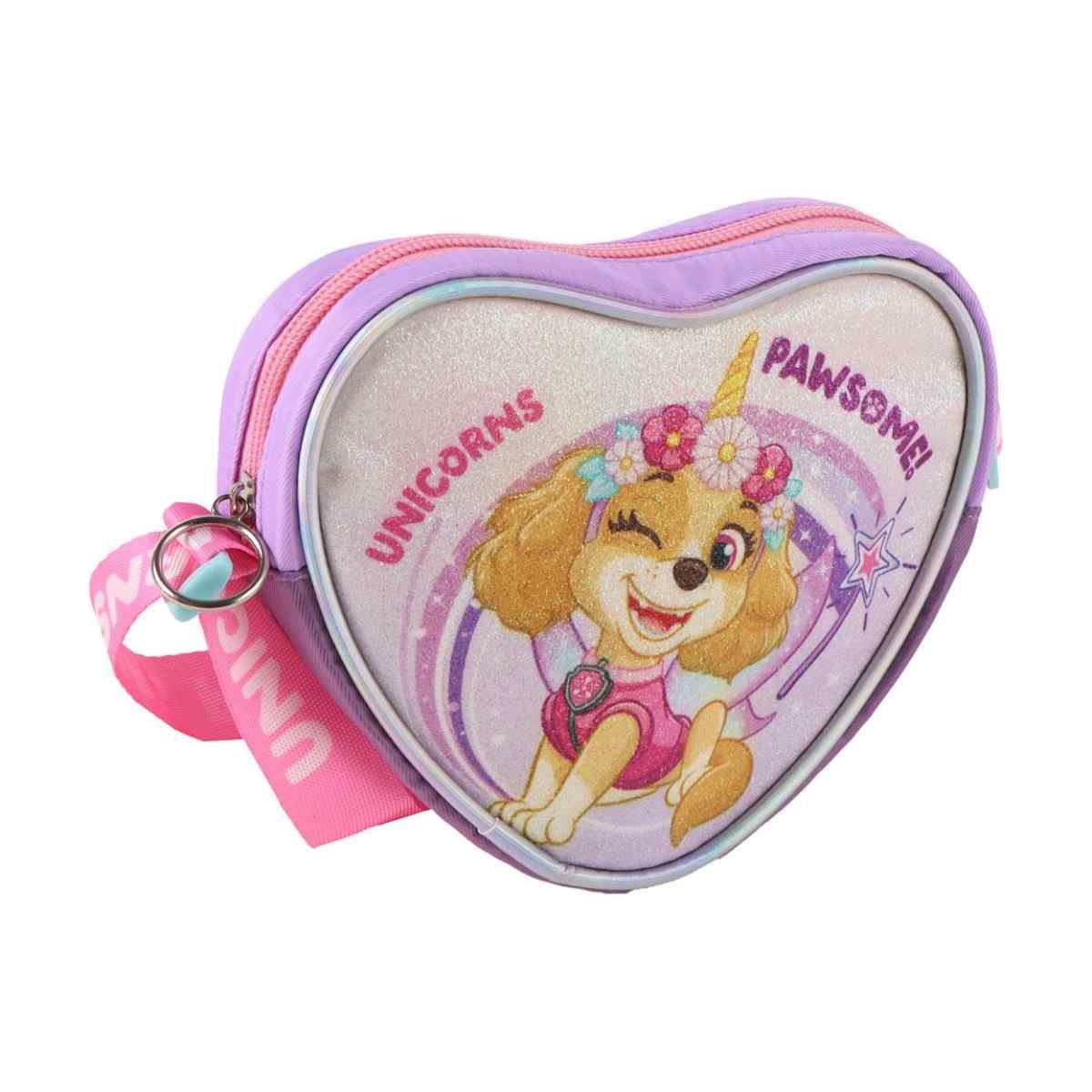 PAW PATROL Schultertasche 3D Herz Tasche für Kinder kompakte Umhängetasche