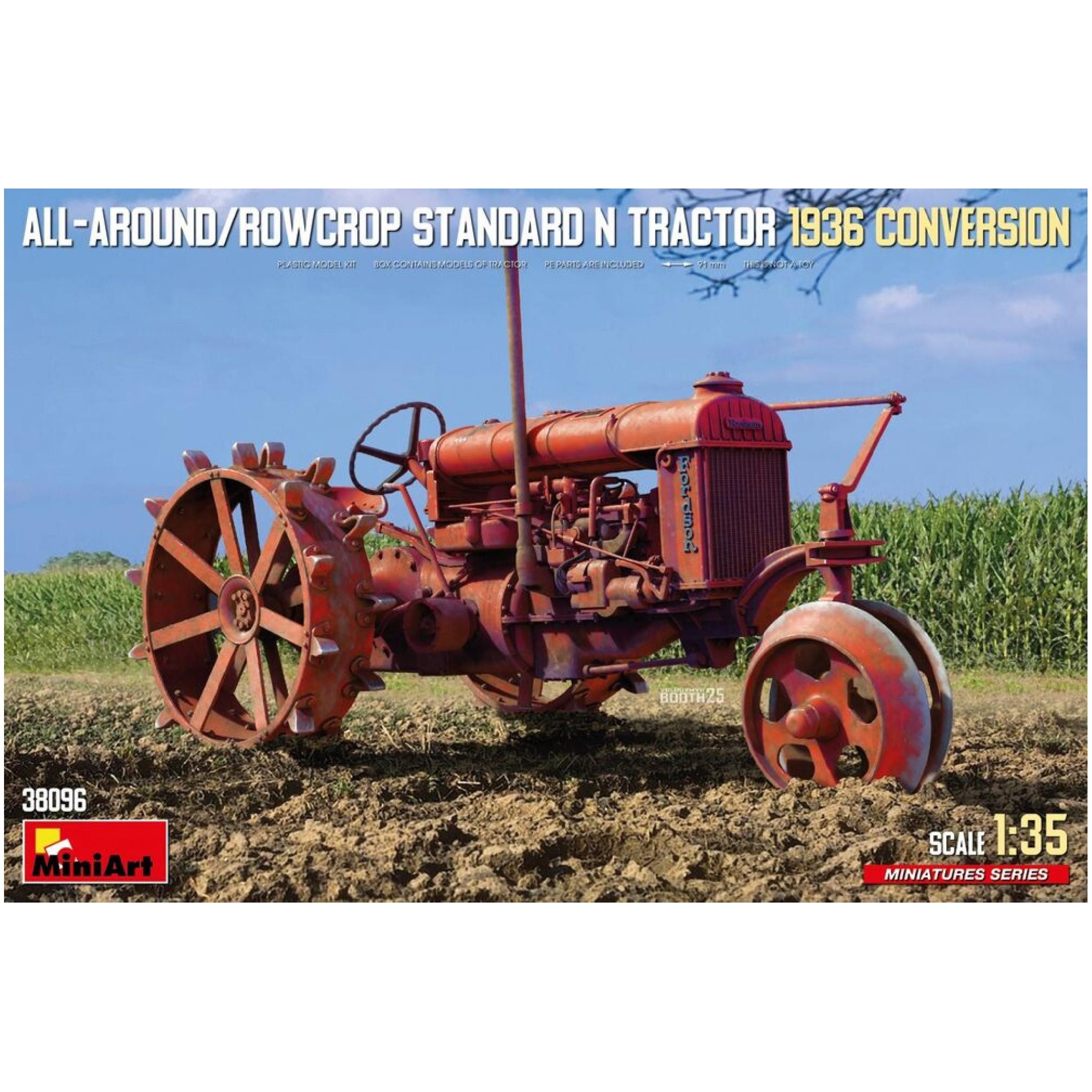 MiniArt Modellbausatz All-Around/Rowcrop Standard N Tractor 1936 Conversion / 1:35, Maßstab 1:35