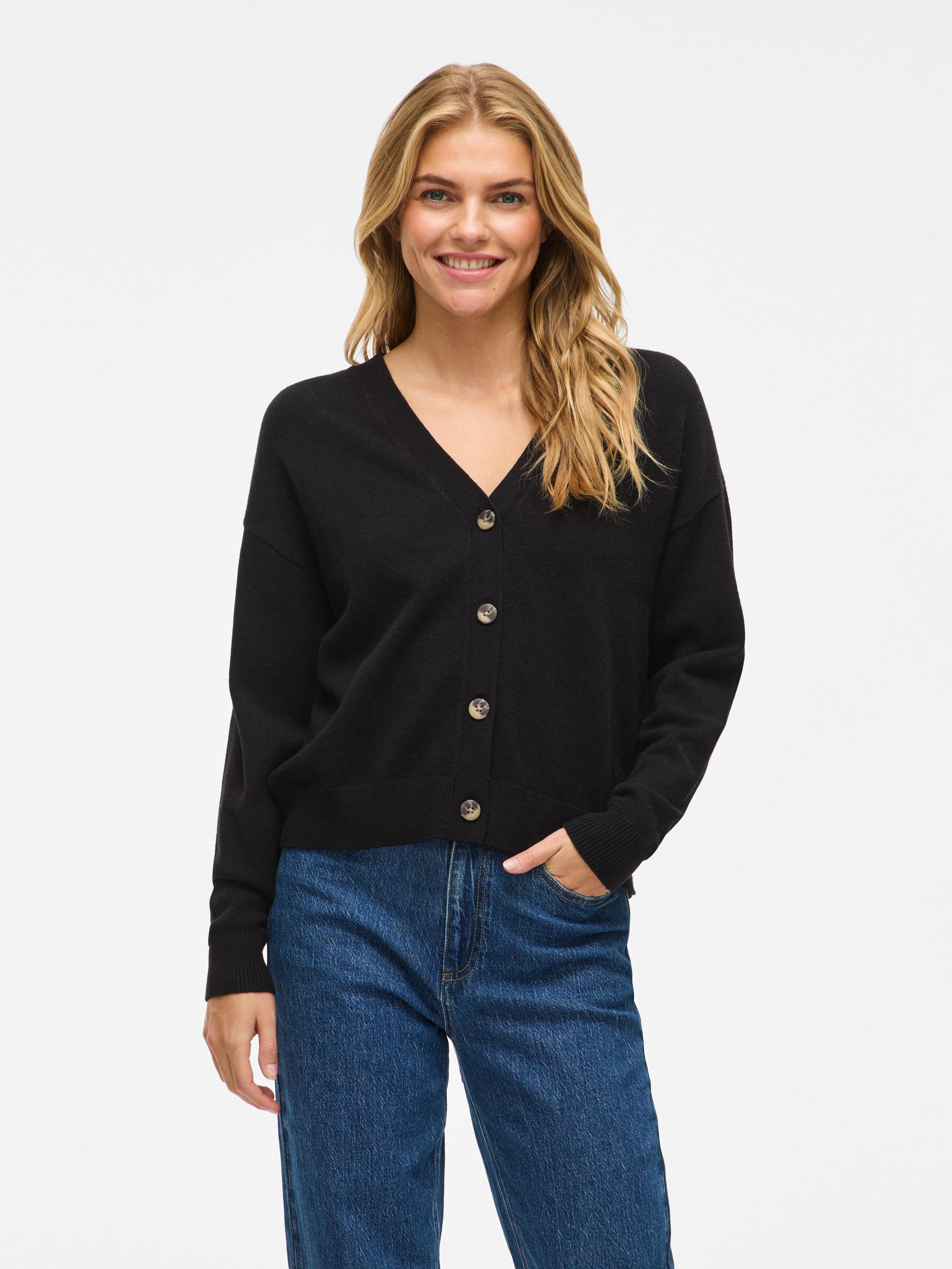 Vila Strickjacke VIRIL V-NECK KNIT CARDIGAN - NOOS