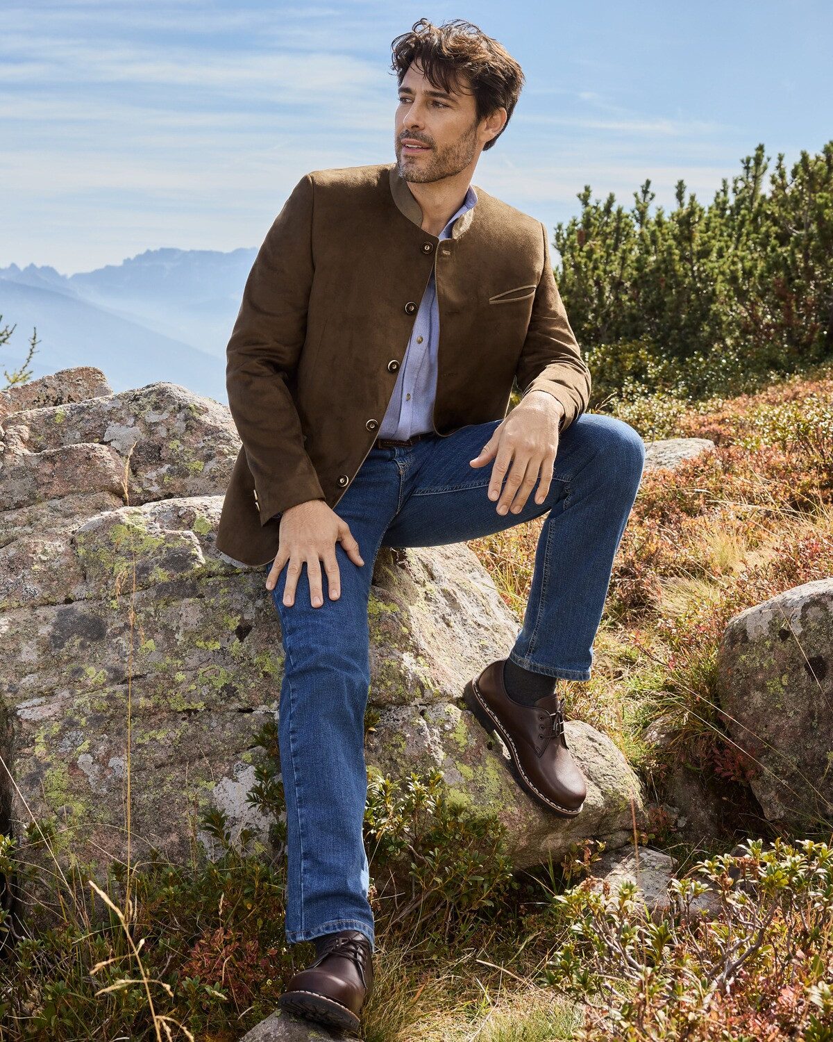 Luis Steindl Janker Janker Wildleder-Optik