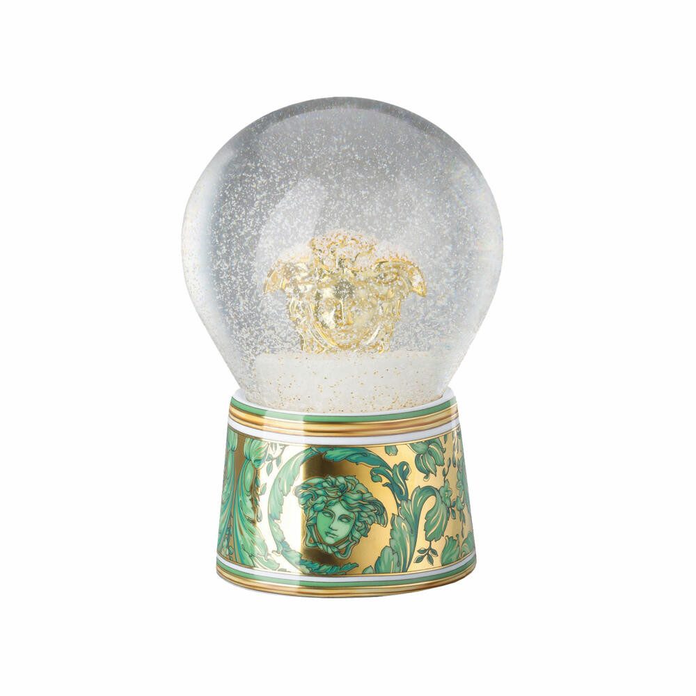 Rosenthal meets Versace Schneekugel Medusa Garland Green
