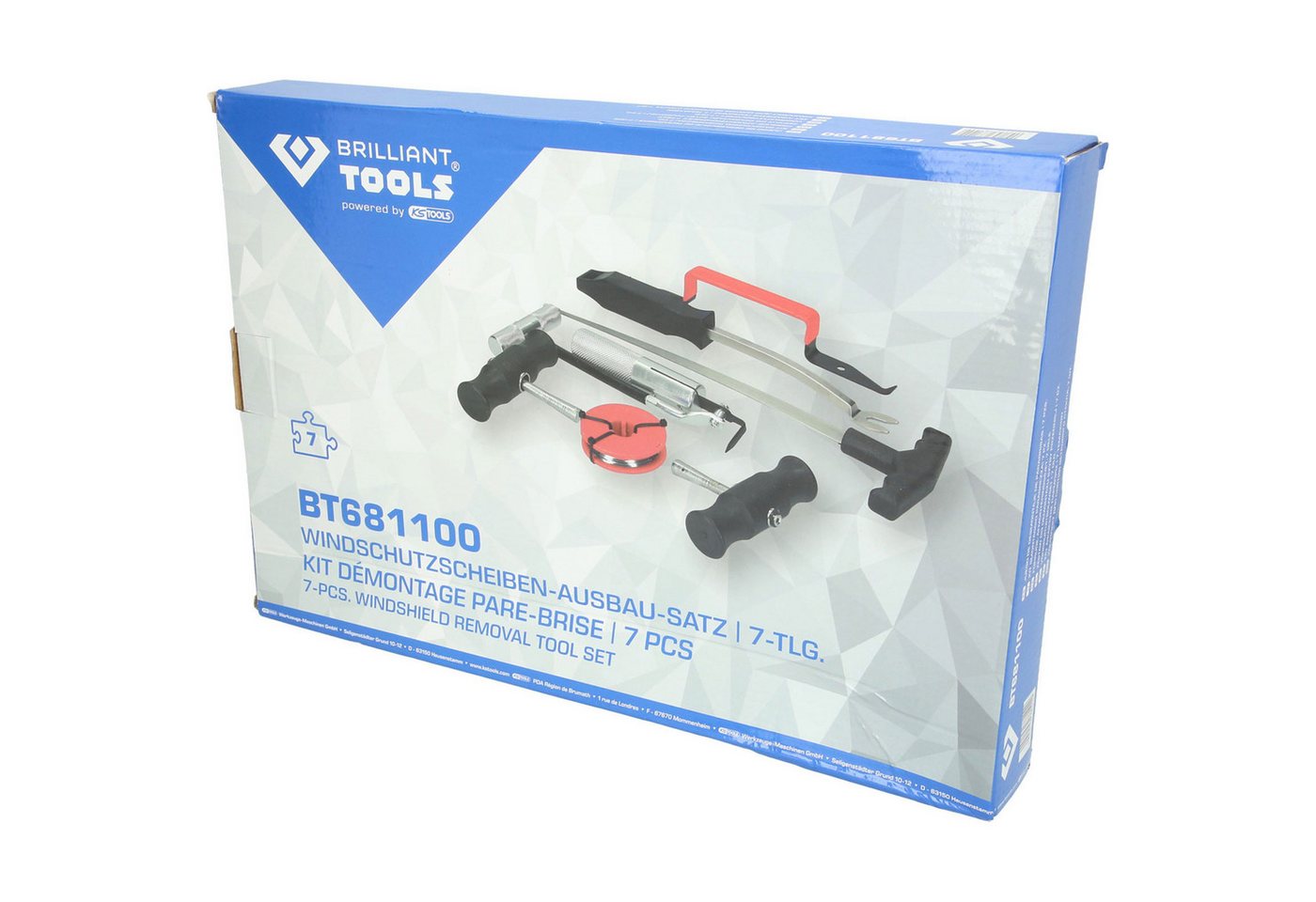 Thumbnail - Brilliant Tools Montagewerkzeug BRILLIANT TOOLS Windschutzscheiben-Ausbau-Satz 7tlg. - BT681100