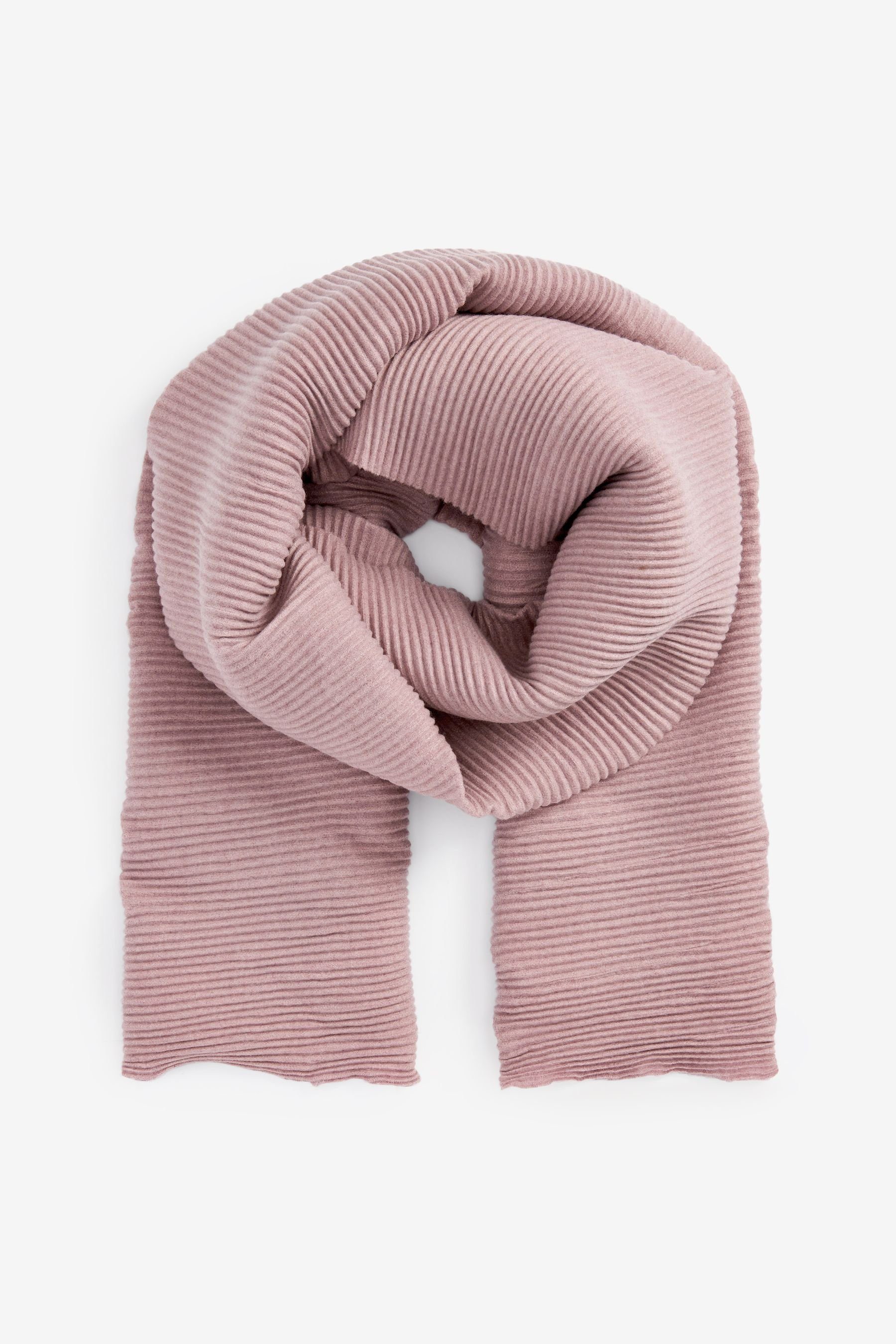 Next Schal Mittelschwerer, plissierter Schal, (1-St) Pink | Modeschals