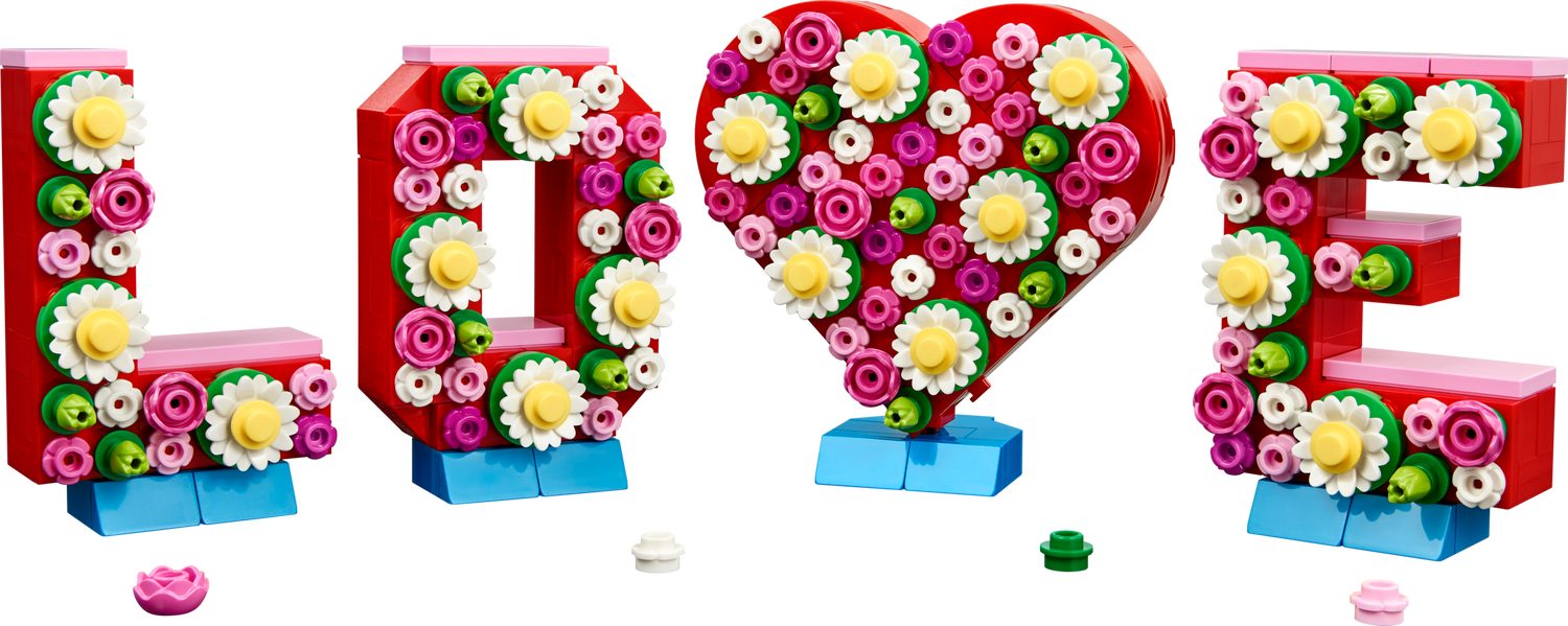 LEGO® Sonstiges 40867 LOVE – 4 Buchstaben Spielbausteine, (Set, 345 St., Se günstig online kaufen