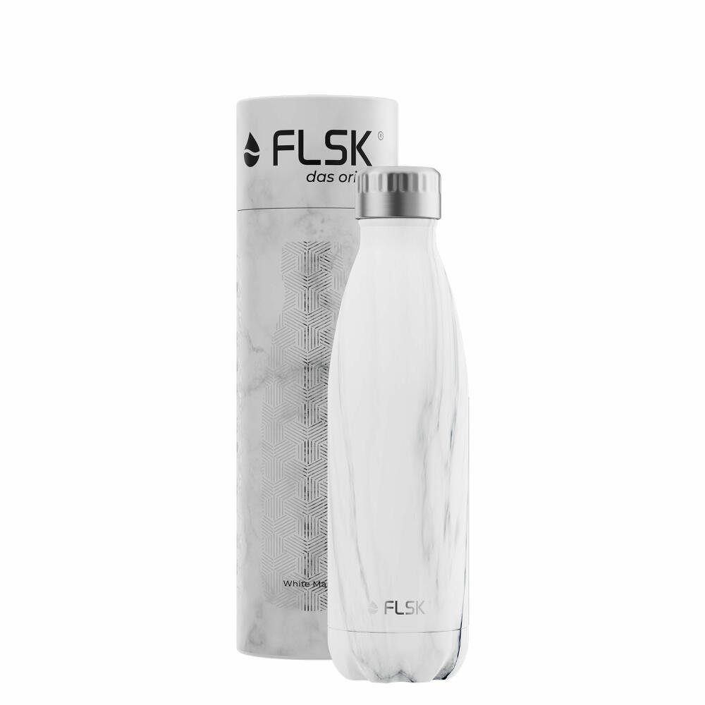 Trinkflasche 500 Marble FLSK White ml