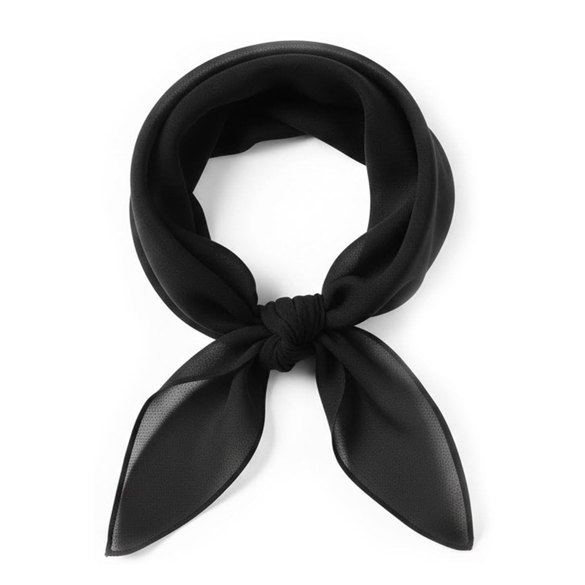Zaewry Seidentuch Damen Nickituch Chiffon in einfarbig Uni - Leichtes zartes Halstuch, 65 x 65 cm