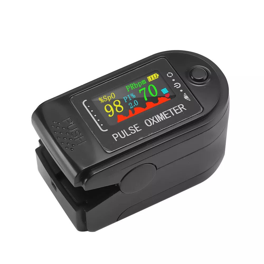 Pulsoximeter Oximeter Pulsoximeter Sauerstoff Pulsmessgerät SpO2 schwarz