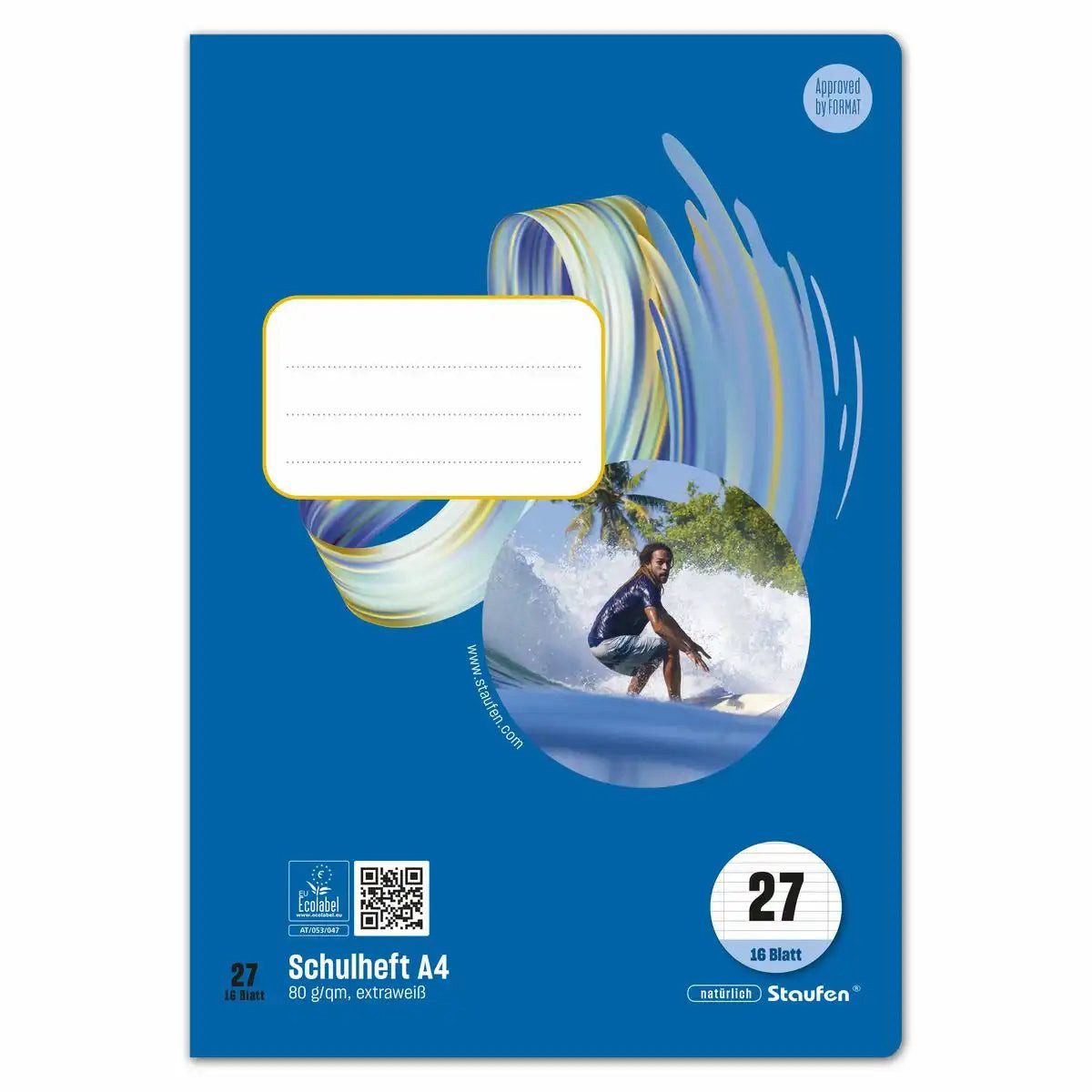 Staufen Schulheft Staufen Schulheft Style Lineatur 27 liniert mit Doppelrand DIN A4 - 16