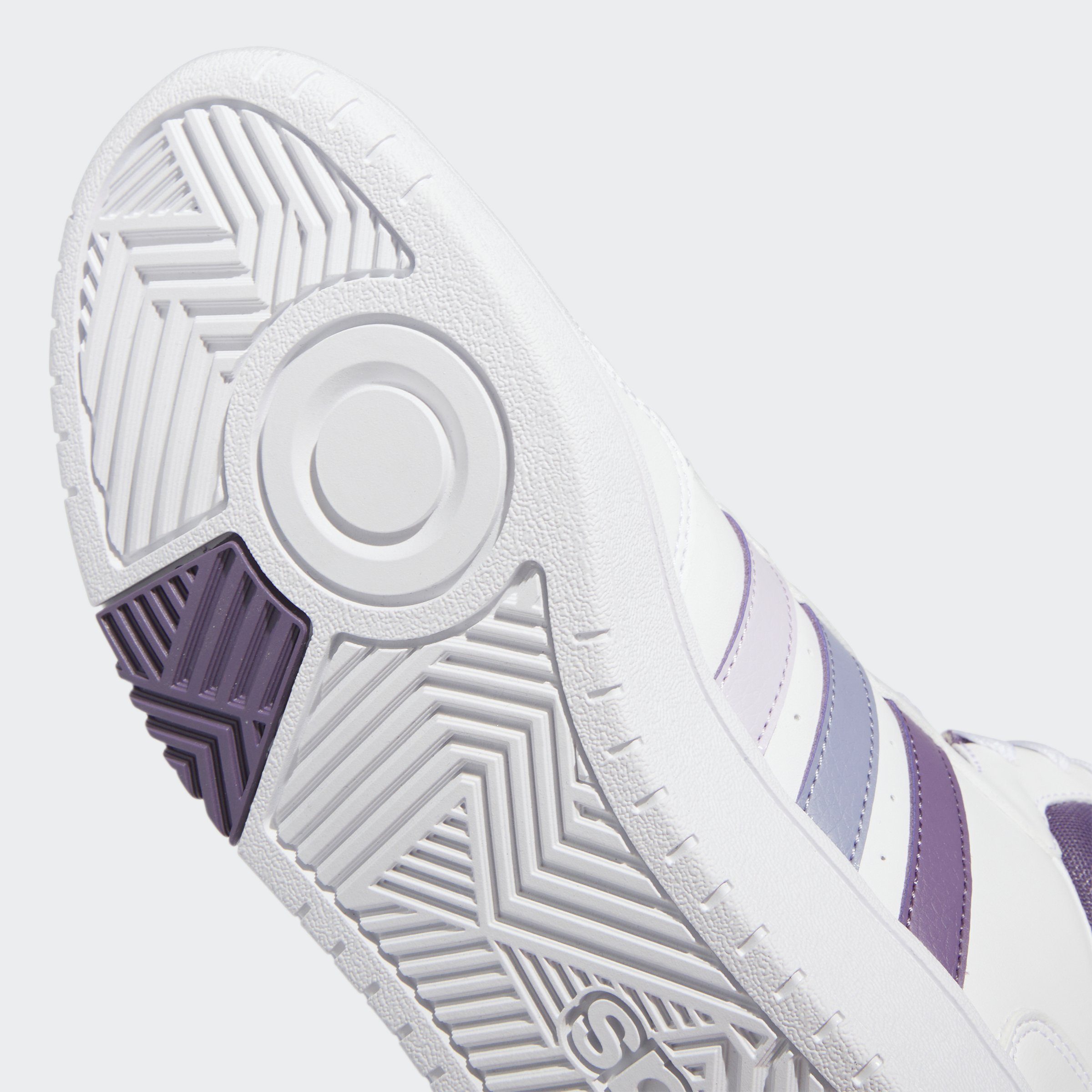 adidas Sportswear HOOPS 3.0 MID Silver / Cloud Violet Sneaker Dawn White / Silver