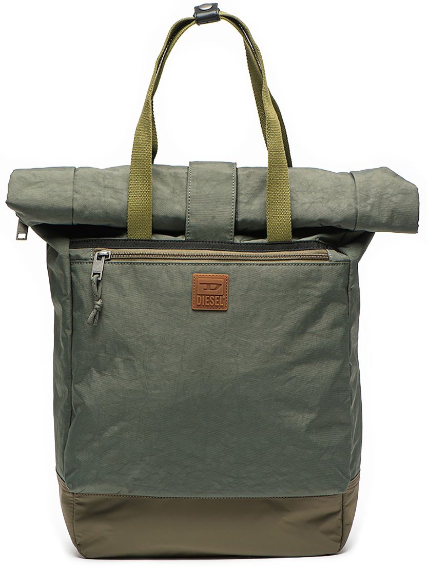 Diesel Freizeitrucksack Tragerucksack mit Rolltop Khaki 15" Notebookfach - BENTU