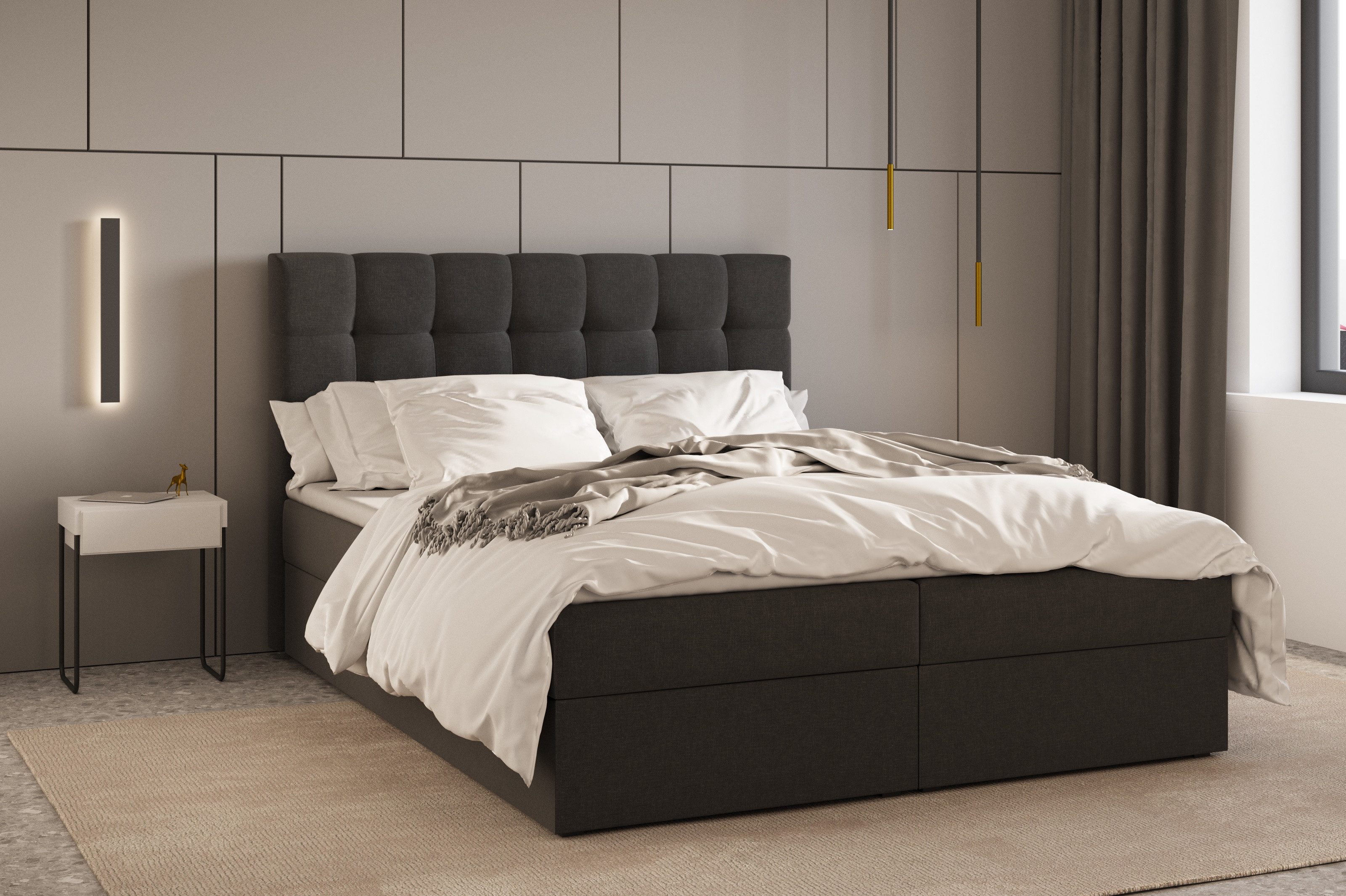MOEBLO Boxspringbett Bett 05 (Polsterbett Kontinentalbett, günstig online kaufen