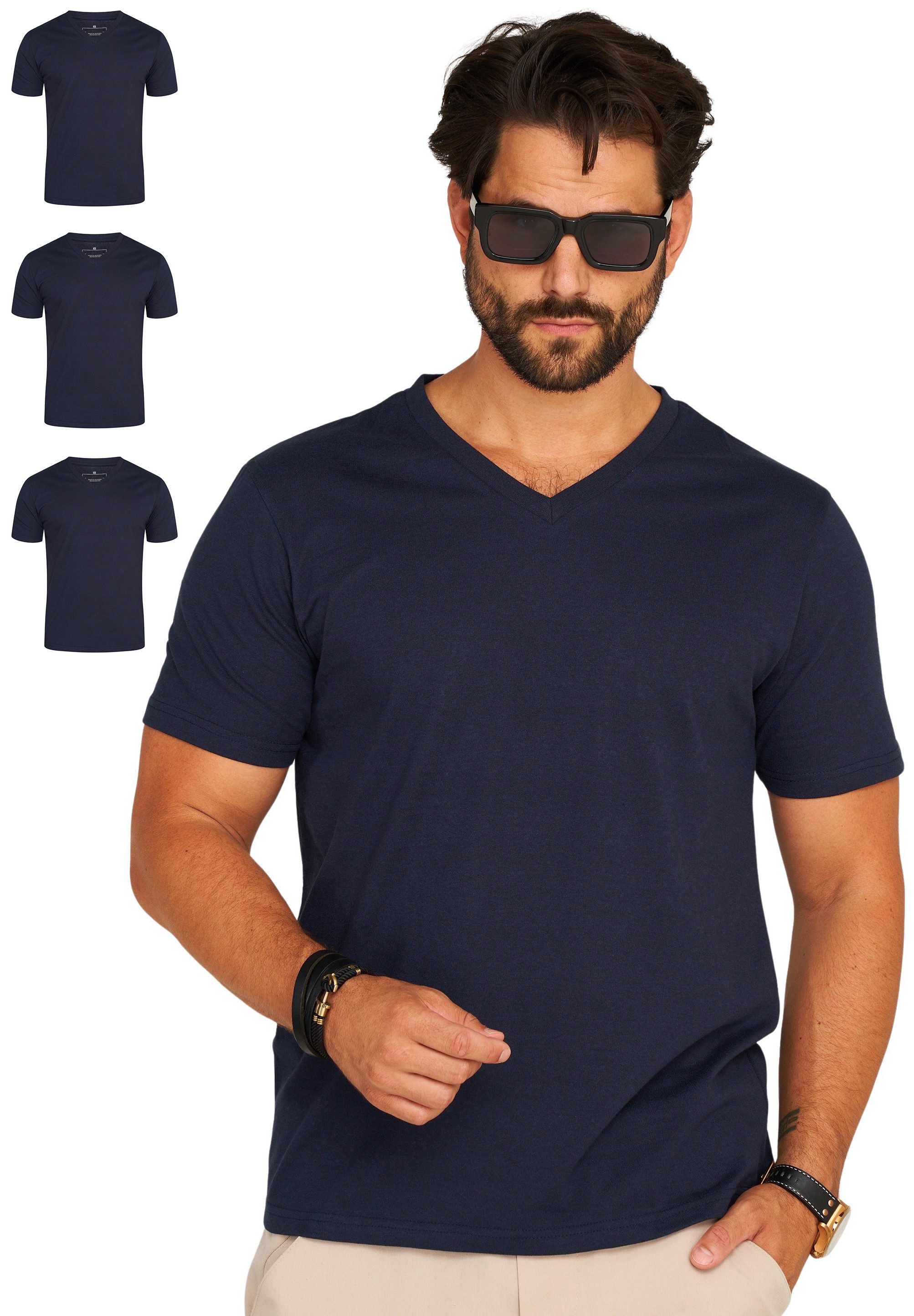 DAILY COTTON T-Shirt BASETEEV (Packung, 3er-Pack) günstig online kaufen
