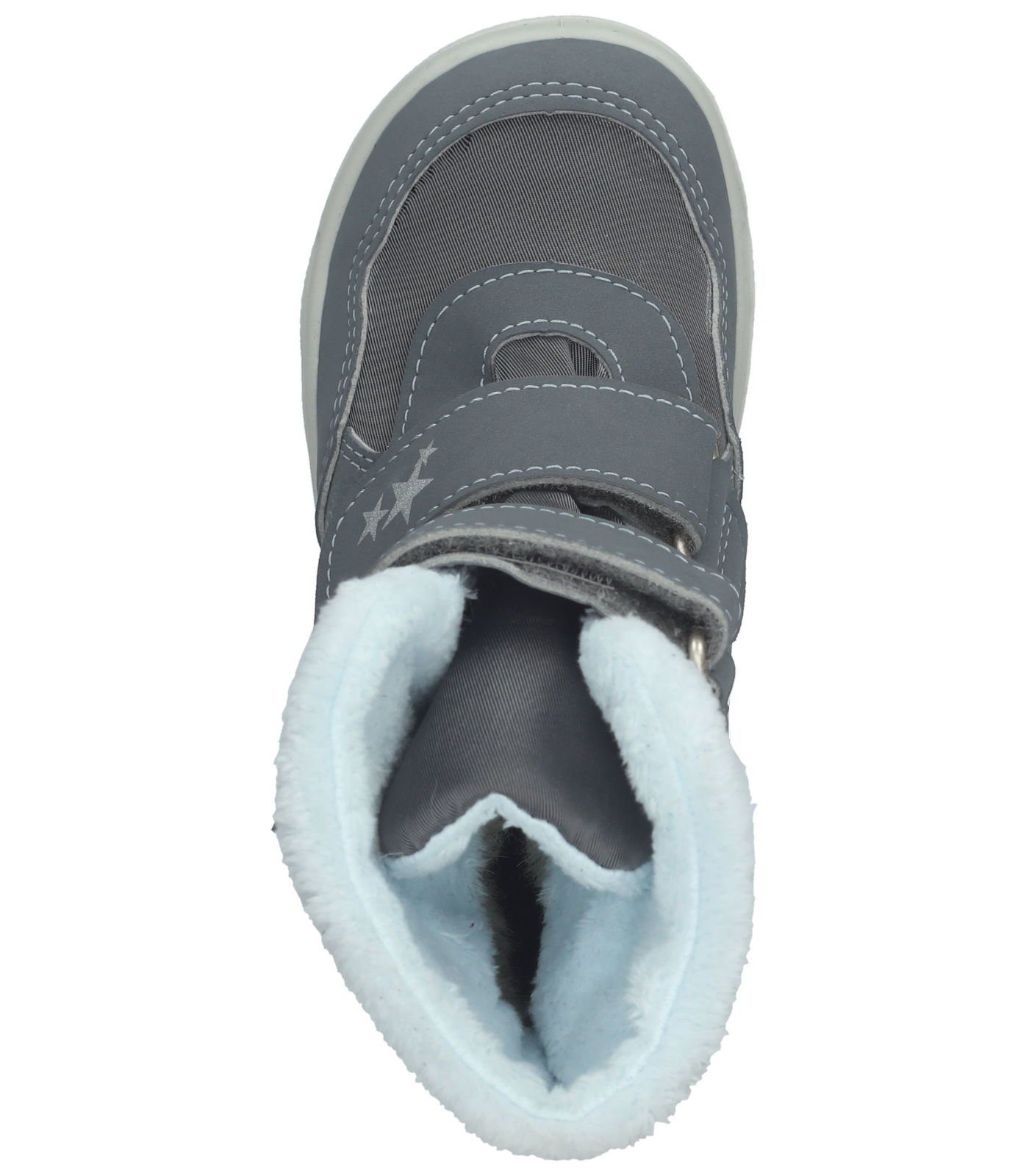 Pepino Lederimitat/Textil Stiefel Weiß Stiefel Grau