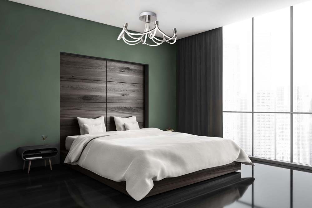 Designleuchte 3 silber Deckenleuchte näve dimmbar LED Esszimmerleuchte Deckenleuchte, Stufen