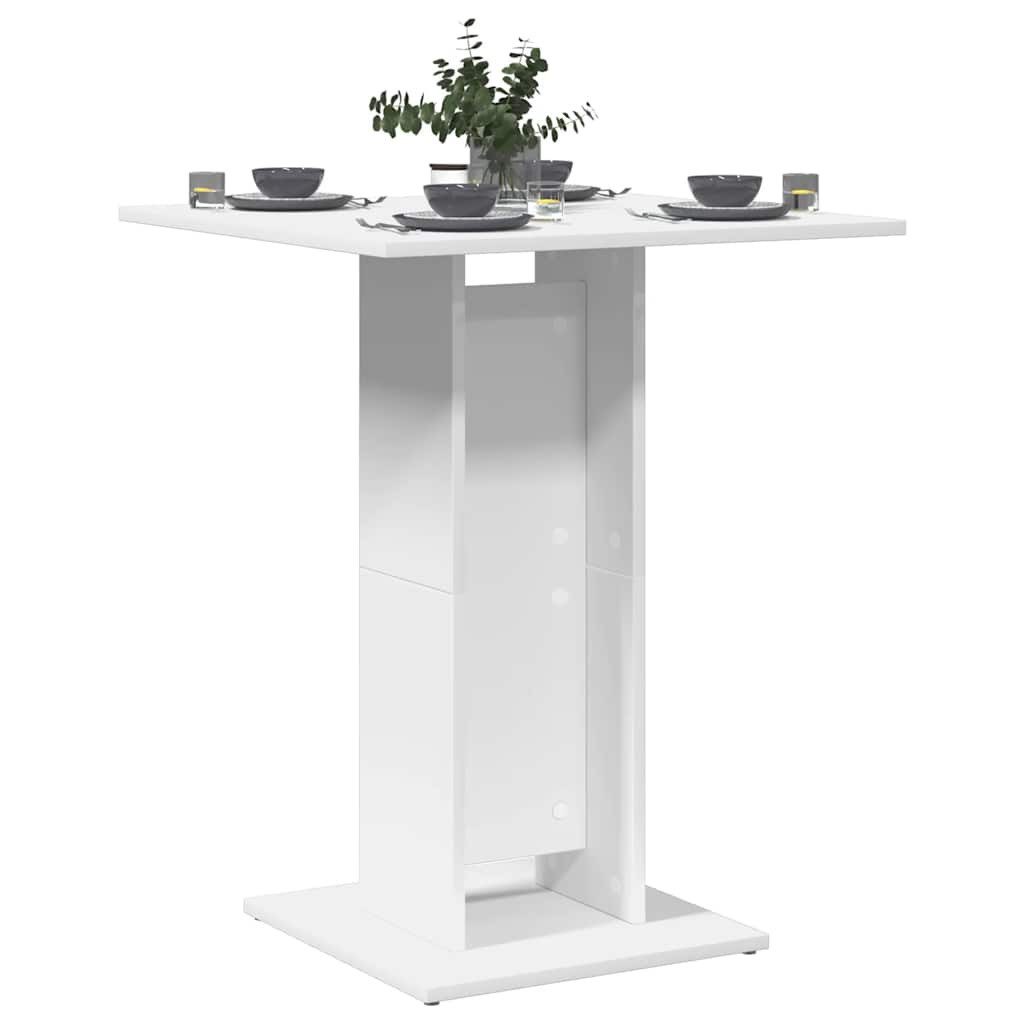 furnicato Bistrotisch Weiß 60 x 60 x 75 cm aus Holzwerkstoff (1-St), Stabiler Esstisch mit pflegeleichter Oberfläche für Ihr Zuhause