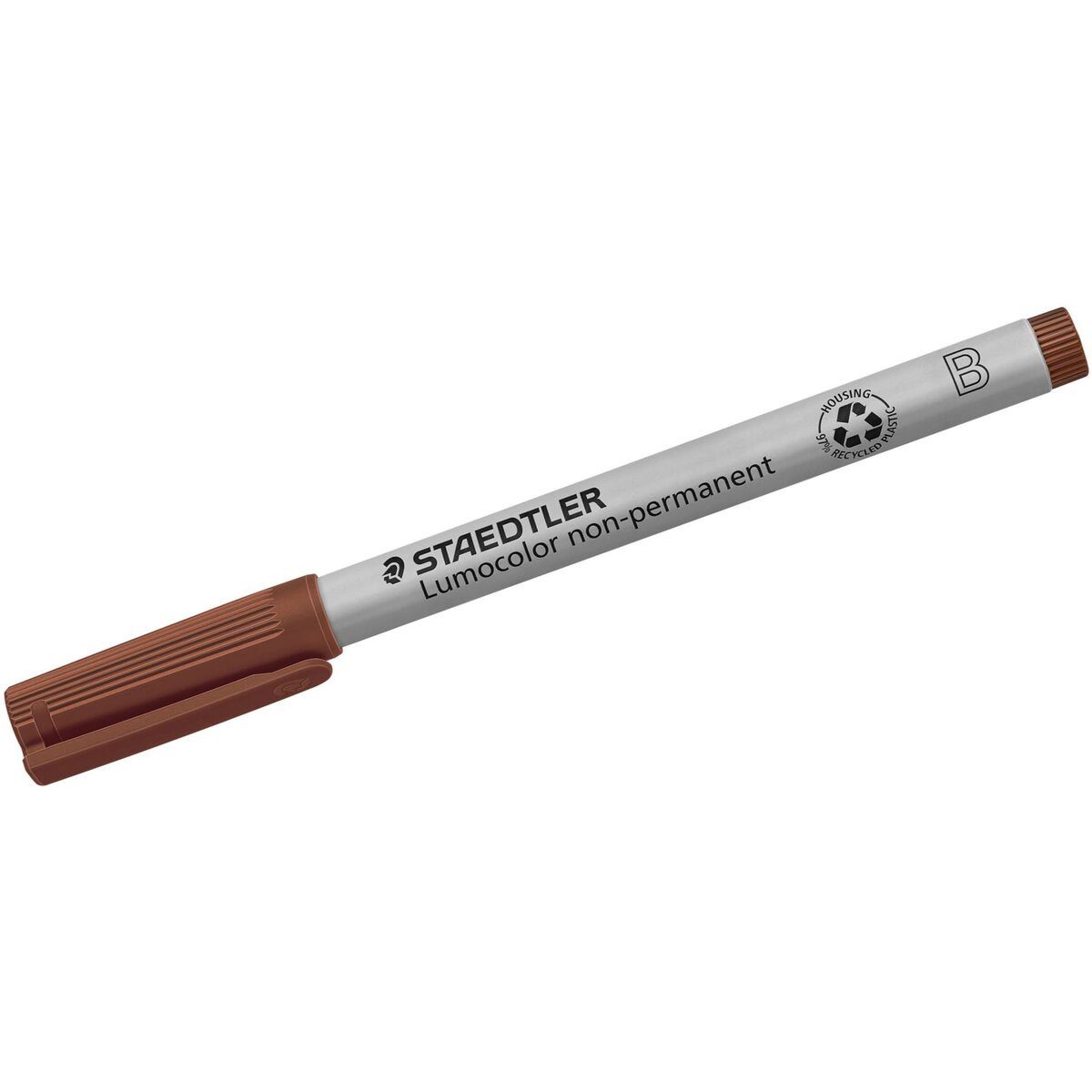 STAEDTLER Folienstift Folienstift Lumocolor B nonpermanent braun
