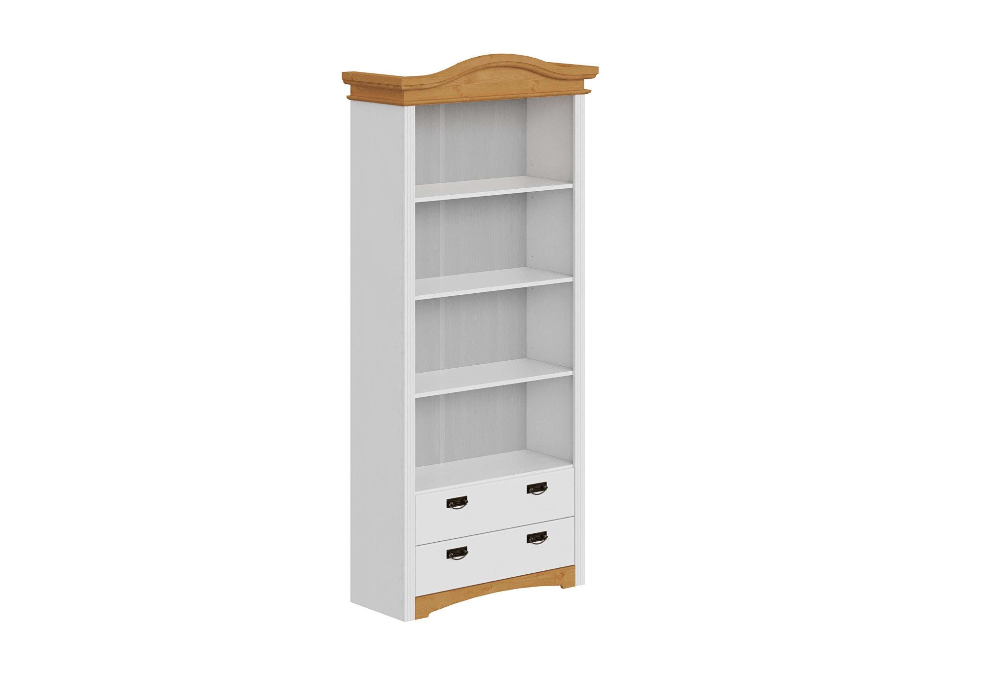 OTTO home Regal Konrad, Standregal, Bücherregal, Stauraum, aus massiver Kiefer, Breite 94 cm, Höhe 208 cm, mit Schubladen, FSC®