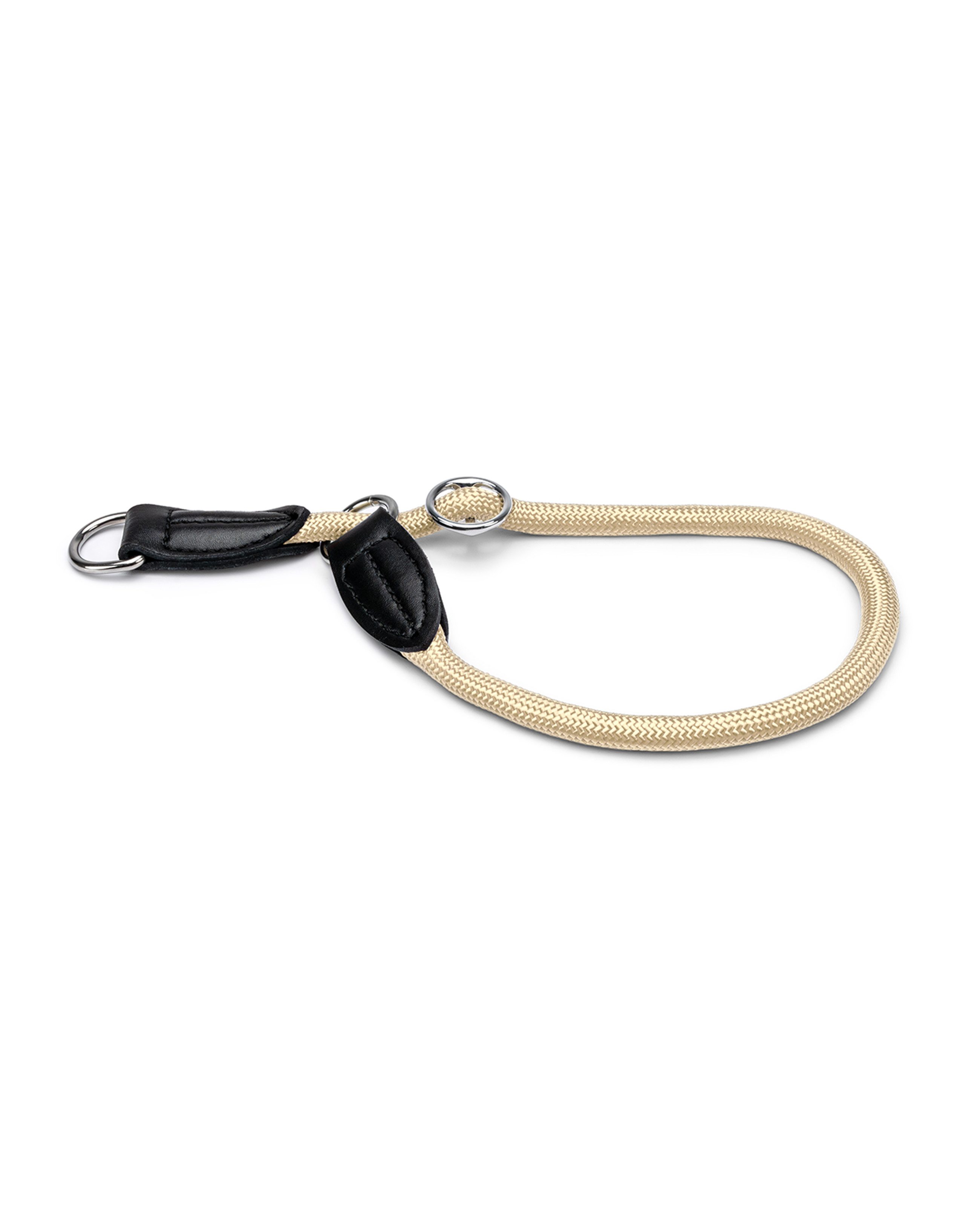 lionto Hunde-Halsband mit Zugstopp, Retrieverhalsband, Nylon, verstellbar & leicht mit Stoppring