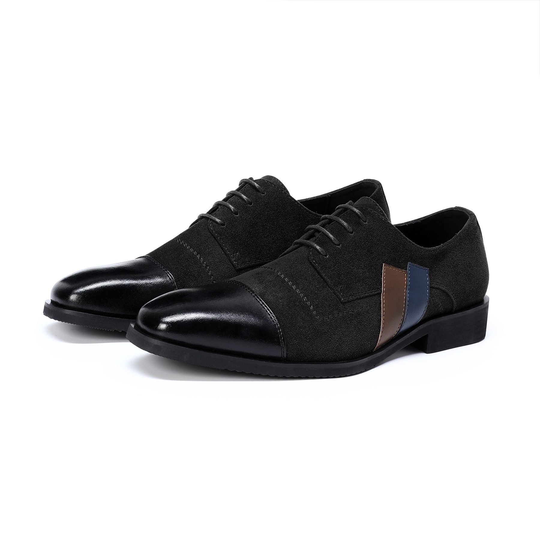 Allthemen Schnürschuh Herren Business-Casual Schnürschuhe mit dezenten Kontrastfarben