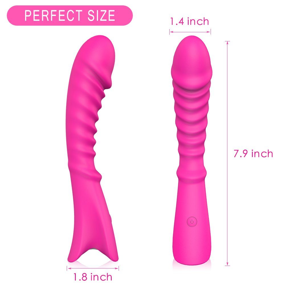 S-Hand Vibrator G-Punkt Stimulation 2-tlg) modi (Packung, Vibrator 9 mit design, Spirale