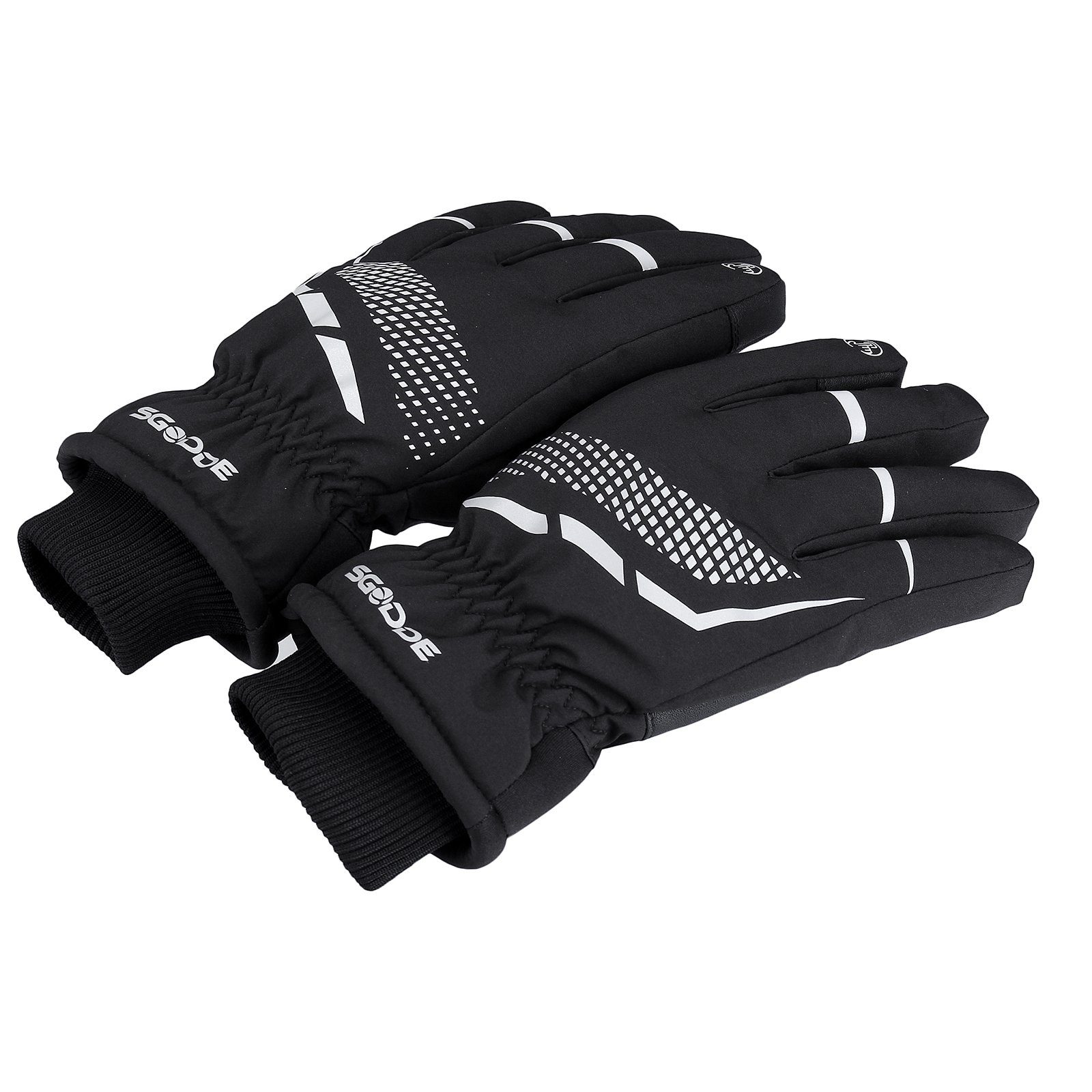 Skihandschuhe XL Touchscreen Winter Winddicht Handschuhe SGODDE Fahhrad Wasserdicht