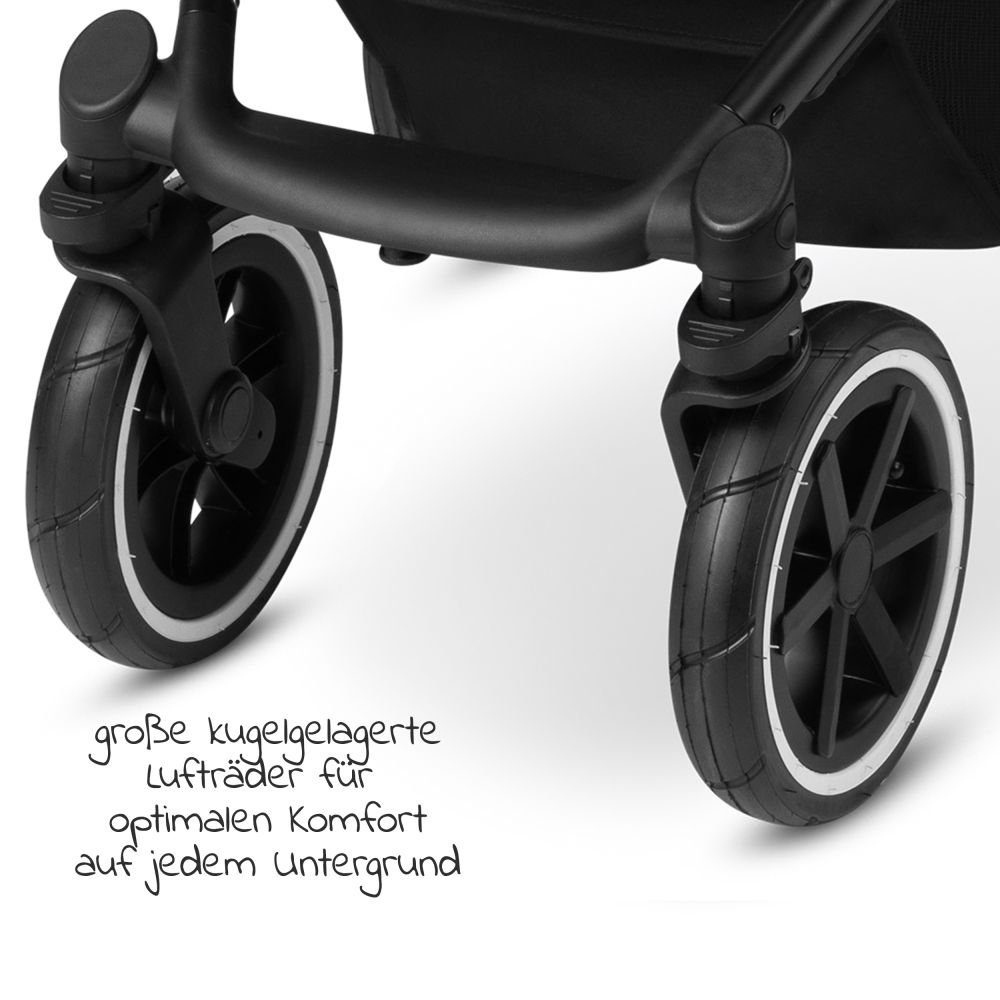 Kinderwagen 2in1 4 Biscuit, Salsa Air Sportsitz, - mit Regenschutz Design Kombi-Kinderwagen ABC Set Buggy Babywanne,