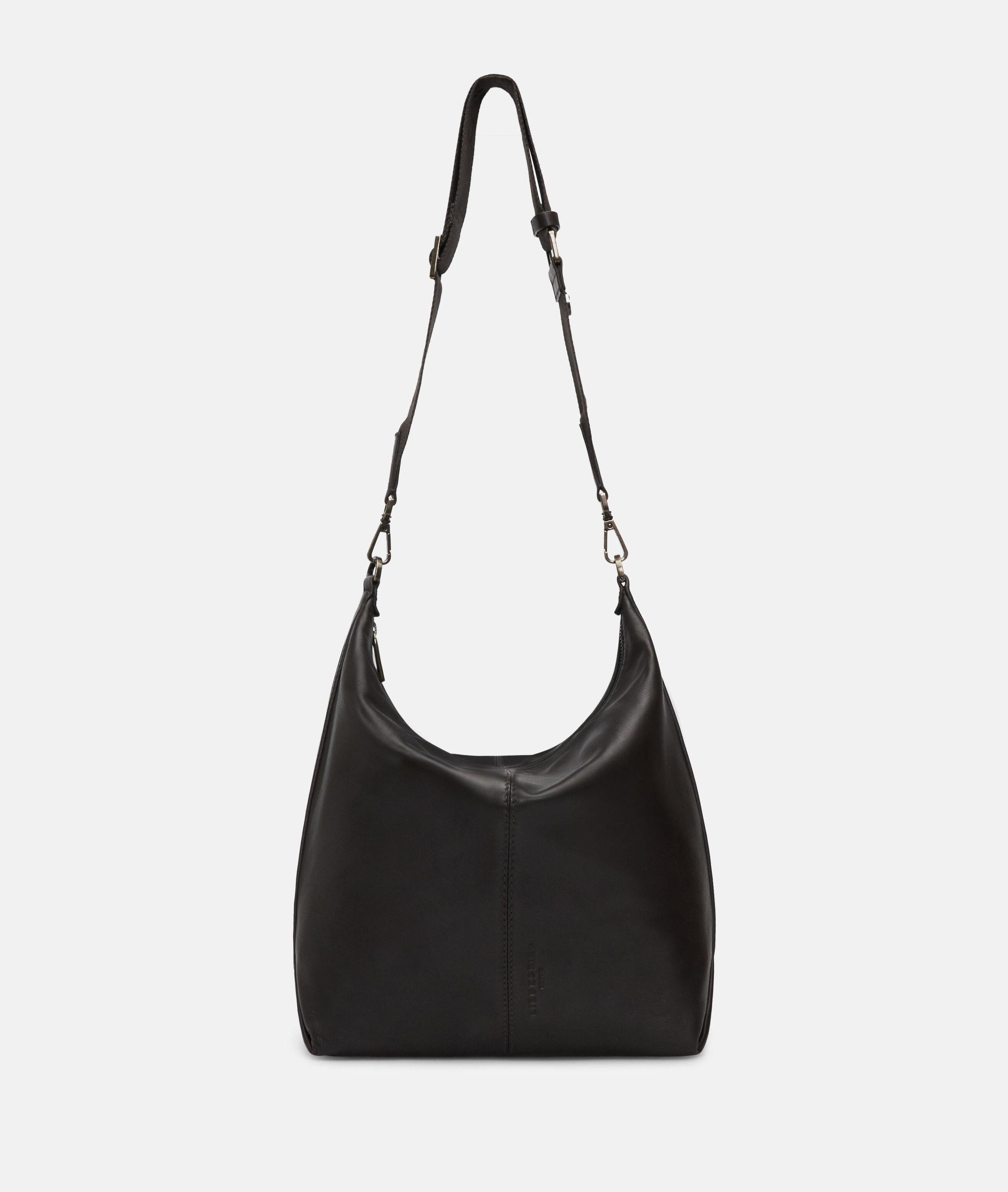 Liebeskind Berlin Schultertasche Paris Hobo M, Geräumige Schultertasche aus weichem Schafsleder