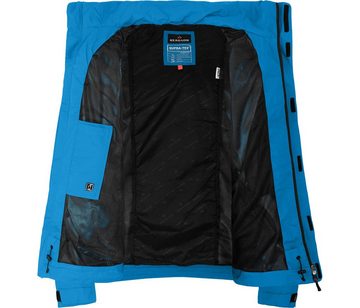 Bergson Outdoorjacke BANDOS Herren Regenjacke, Netzfutter, 12000 mm Wassersäule, Langgrößen, blau