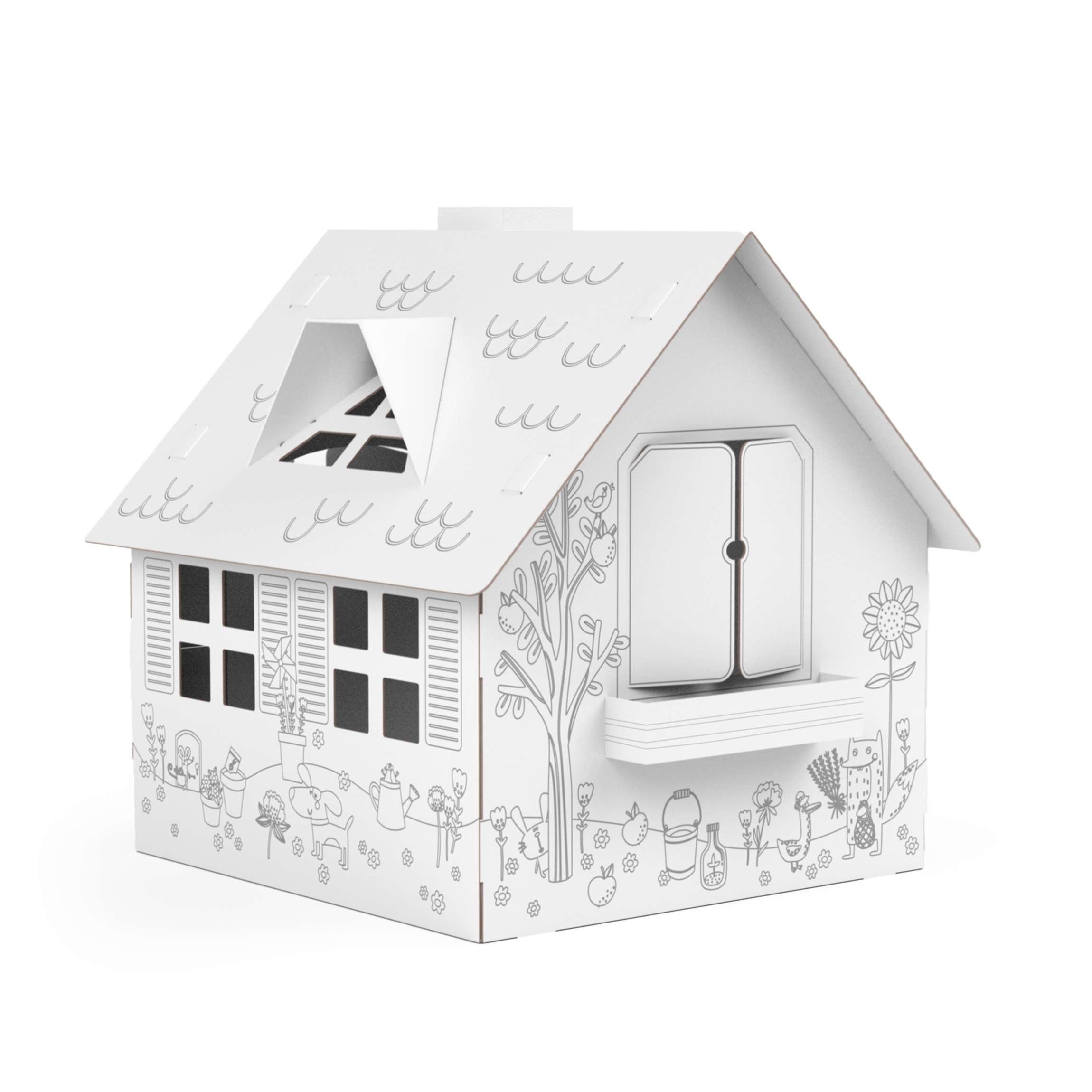 FOLDZILLA Spielhaus XXL Spielhaus Gartenhaus zum günstig online kaufen