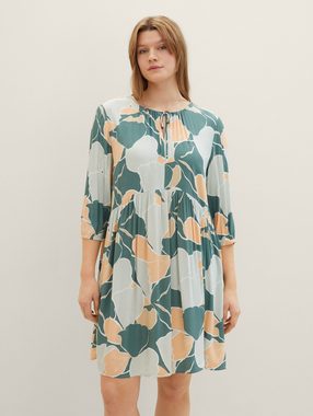 TOM TAILOR PLUS Sommerkleid Plus - Kleid mit Allover Print