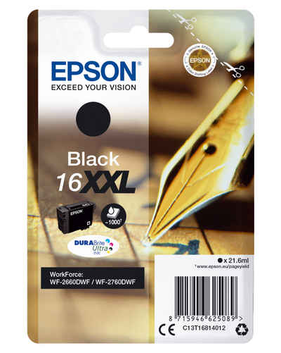 Epson C13T16814012 XXL Tintenpatrone (XXL-Pack, 1-tlg., Original Tintenpatrone, Größe XL)