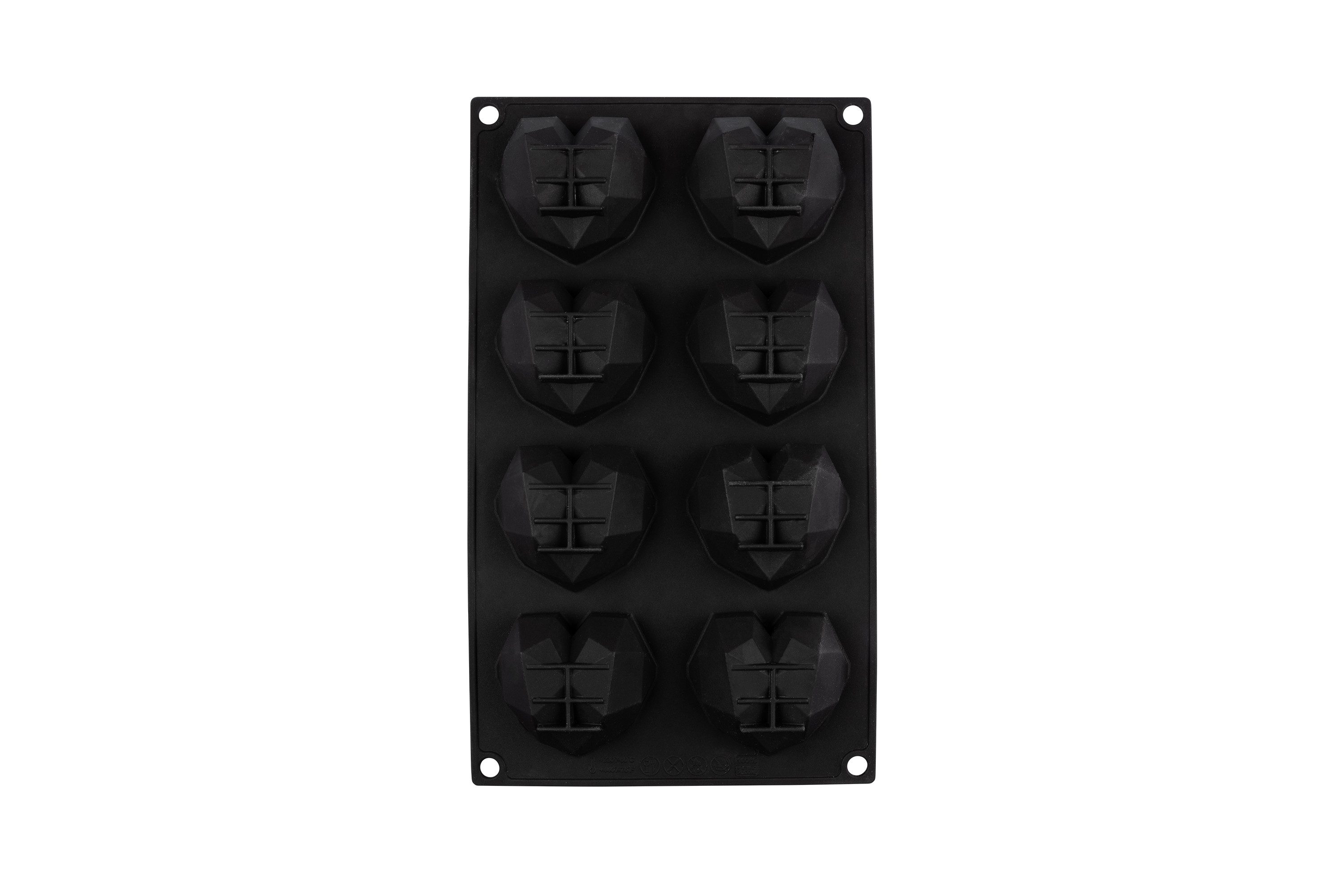 Sallys Silikonform 3D Diamant-Herz klein, aus 100% Platin-Silikon