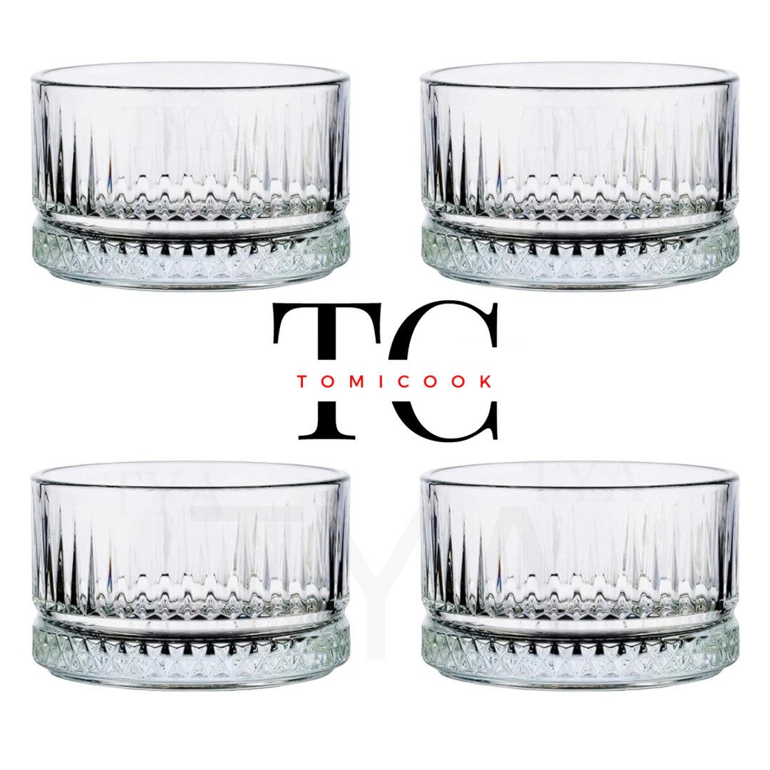 Dessertschale TOMICOOK Schalen-Set Dessertschalen Glas 230cc BLEI FREI