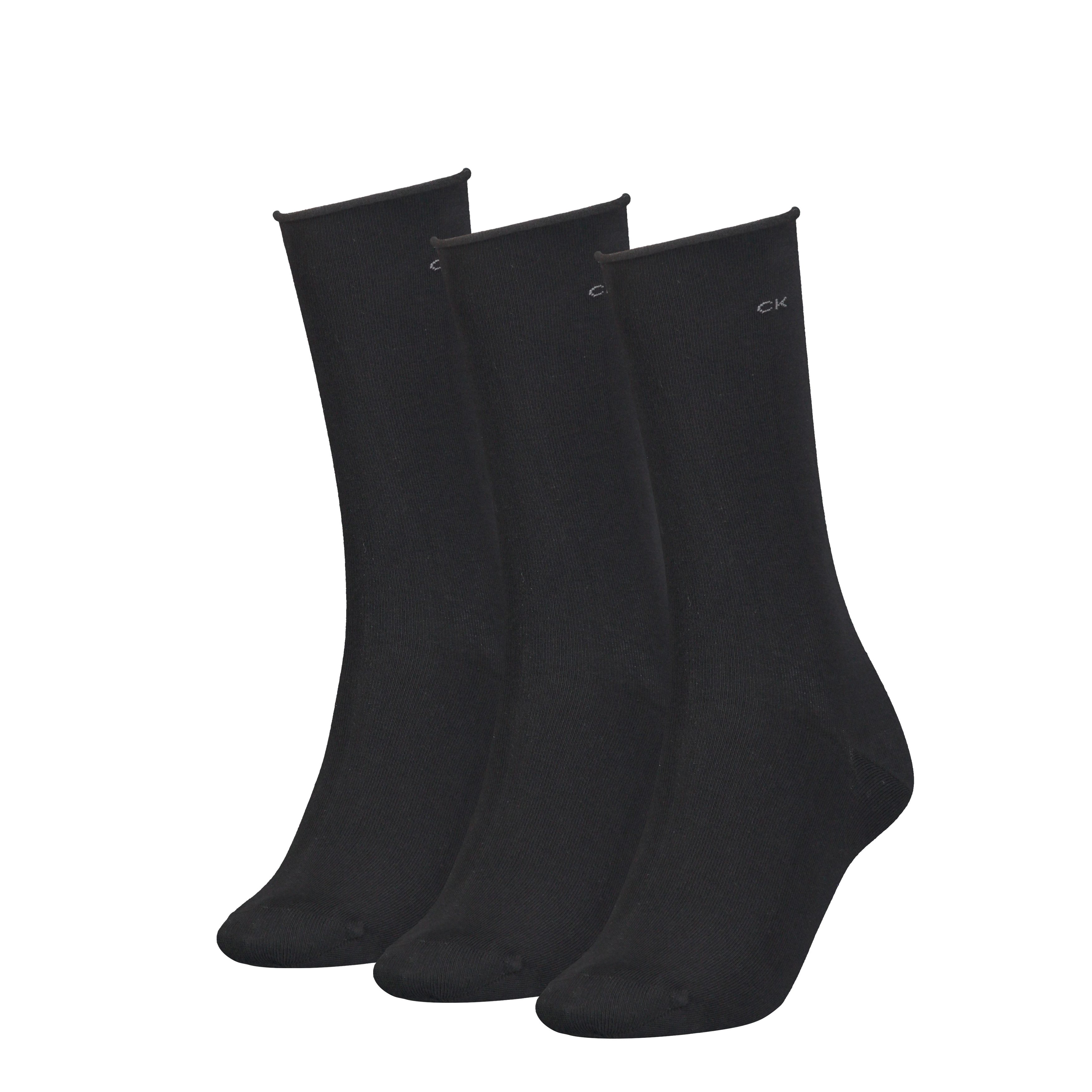 Socken CK WOMEN SOCK 3P ROLL TOP