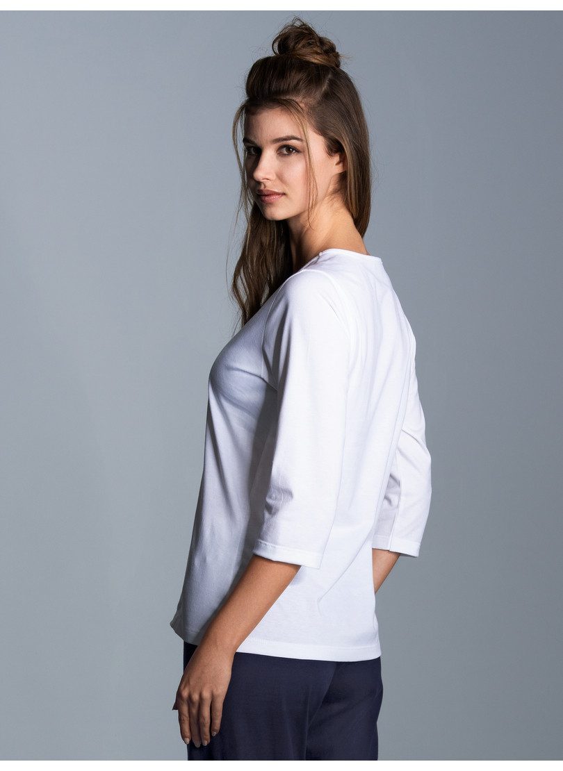 Trigema T-Shirt TRIGEMA Langarmshirs aus Biobaumwolle (1-tlg)