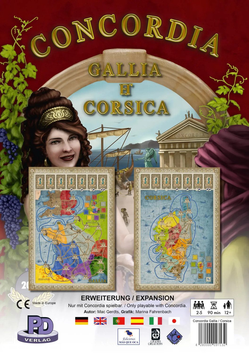 PD-Verlag Spiel Gallia & Corsica - Erweiterung zu Concordia