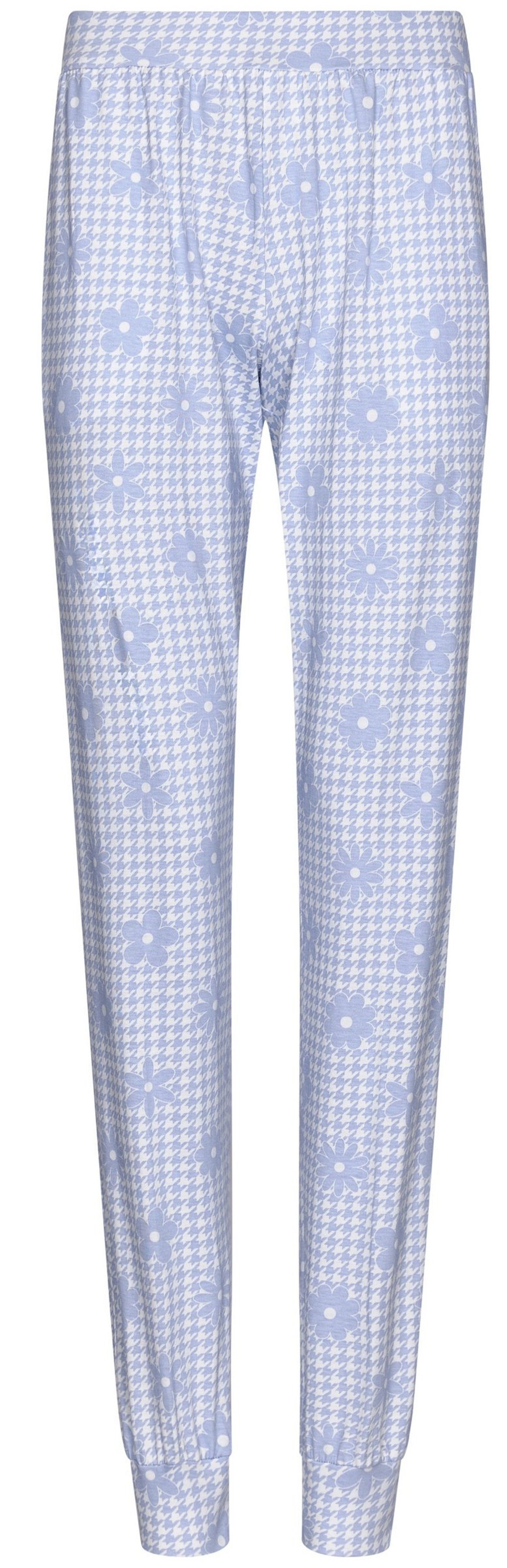 Rebelle Schlafanzug Modischer Damen Pyjama lang mit Bündchen (2 tlg) Baumwolle