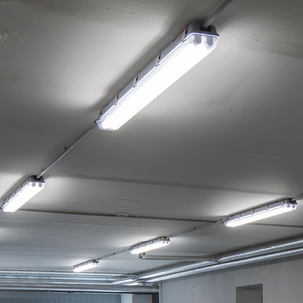 10er Set LED Tages Licht Decken Lampen Garagen Keller Werkstatt Wannen Leuchten 