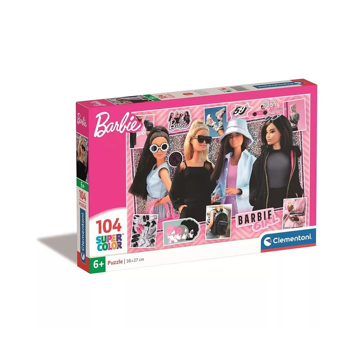 Clementoni® Lernspielzeug Barbie Fashion 104-teiliges Clementoni-Puzzle