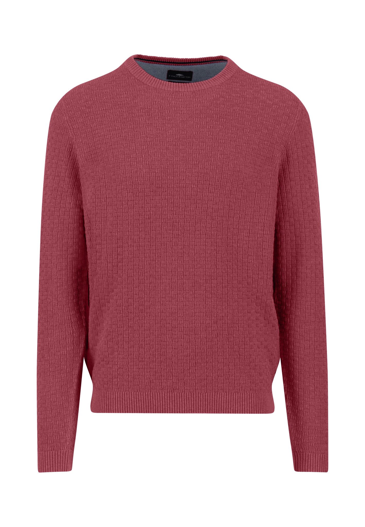FYNCH-HATTON Strickpullover O-Neck, structure berry günstig online kaufen